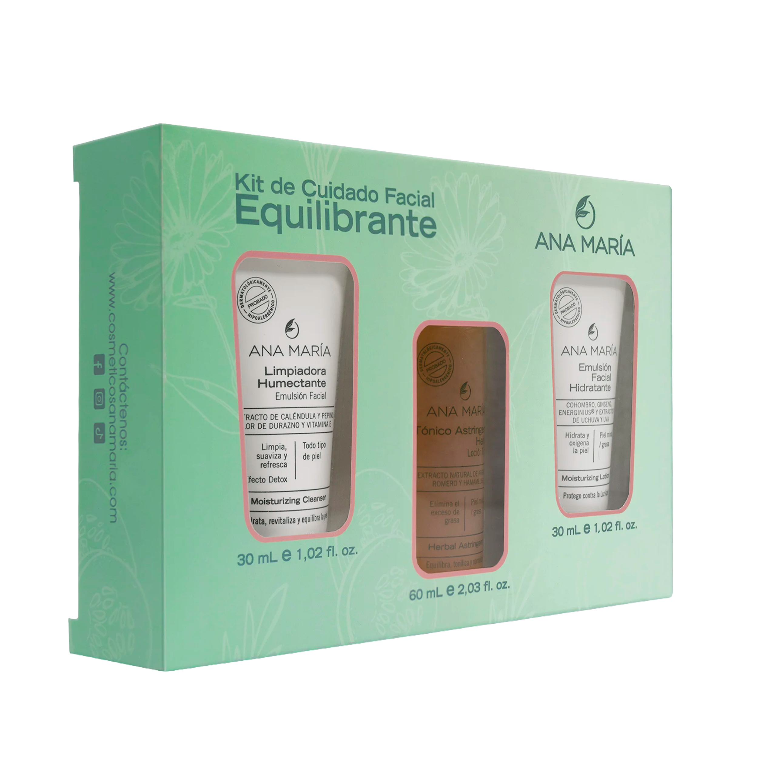 KIT DE CUIDADO FACIAL EQUILIBRANTE ANA MARIA