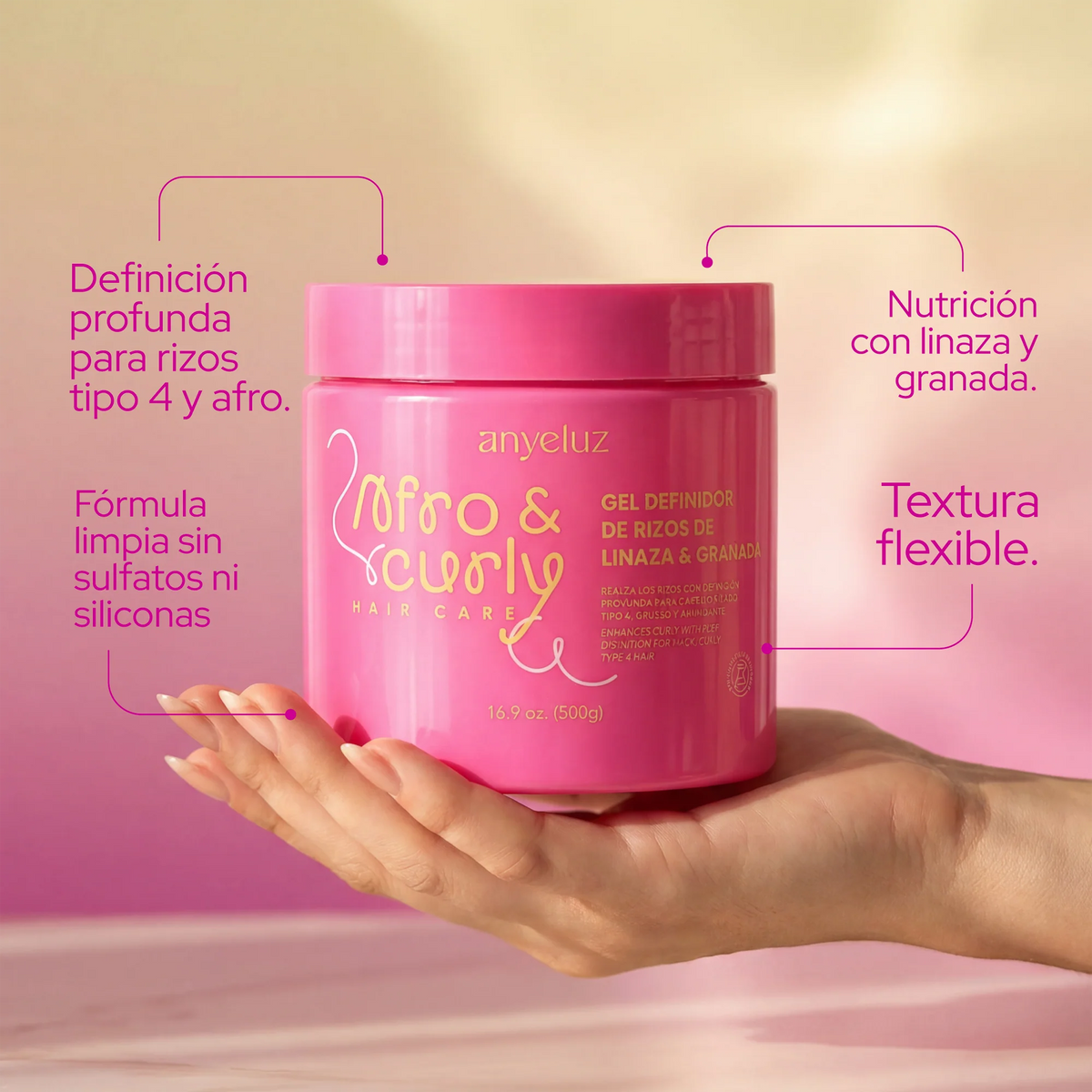 GEL DEFINIDOR DE RIZOZ AFRO &CURLY