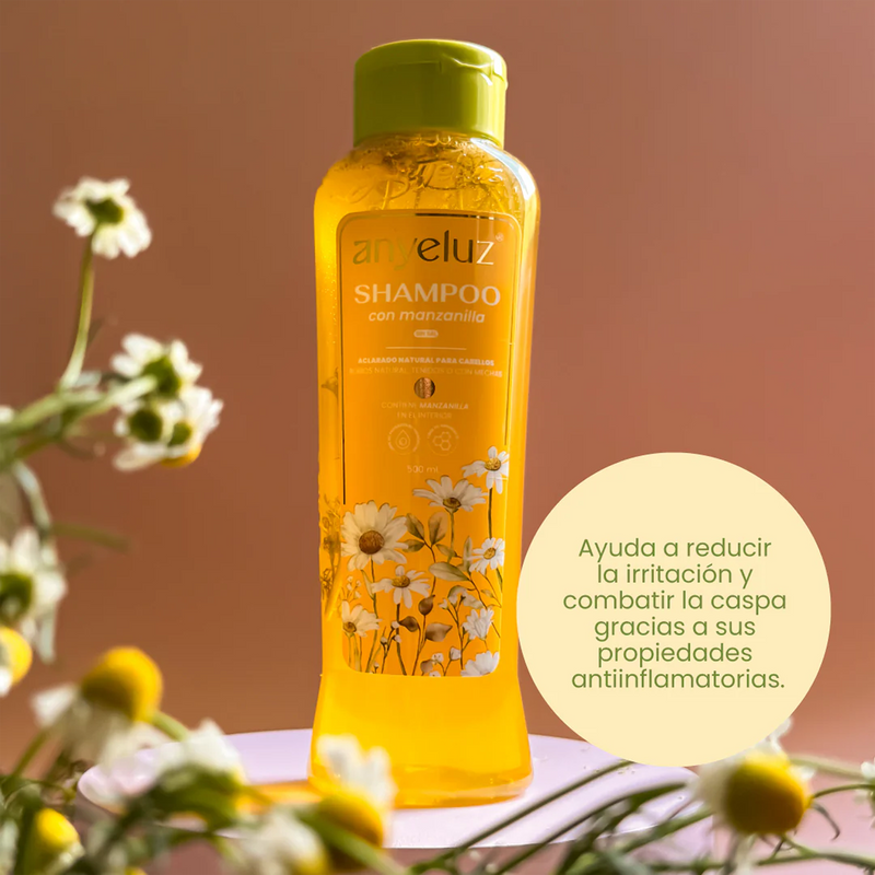 SHAMPOO CON MANZANILLA 500ML ANYELUZ