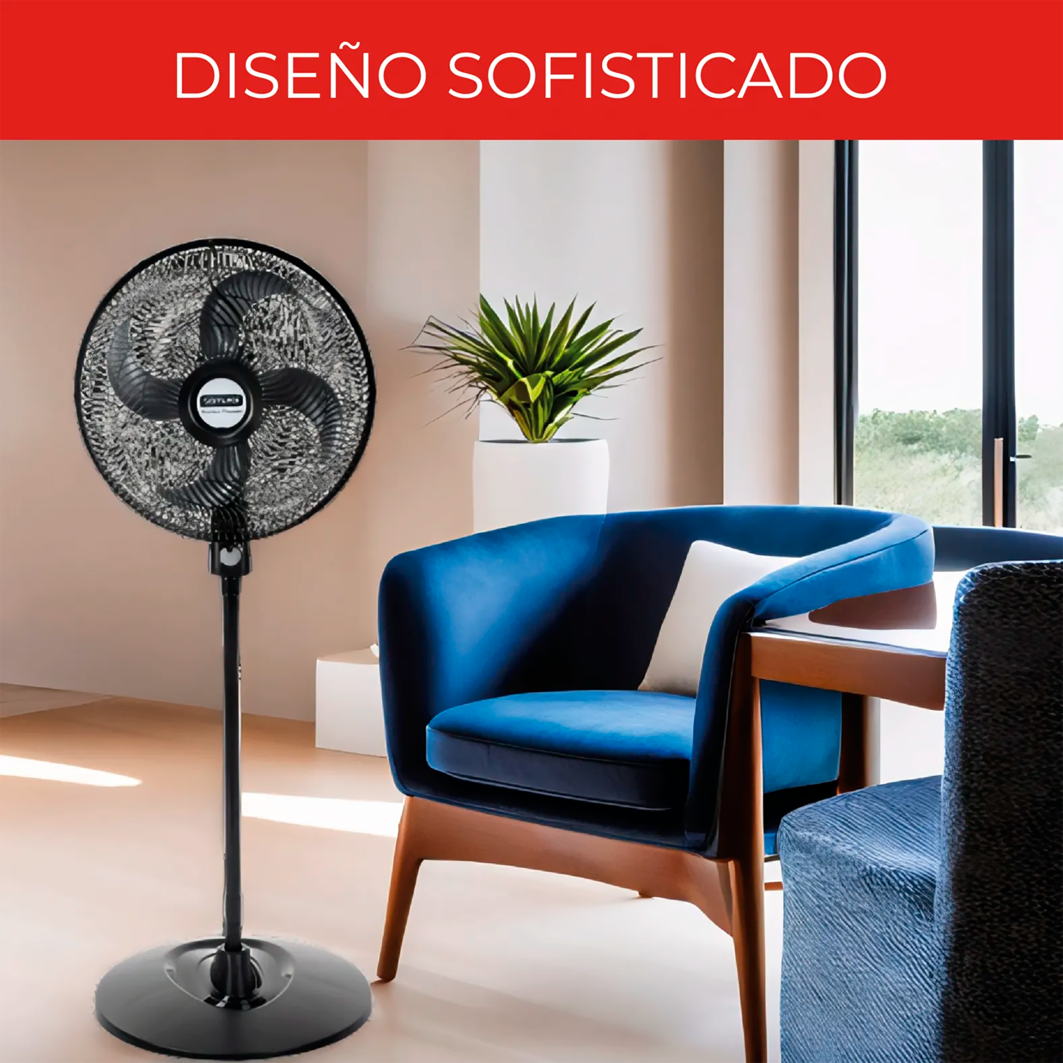 VENTILADOR TURBO POWER PEDESTAL NEG SAMU