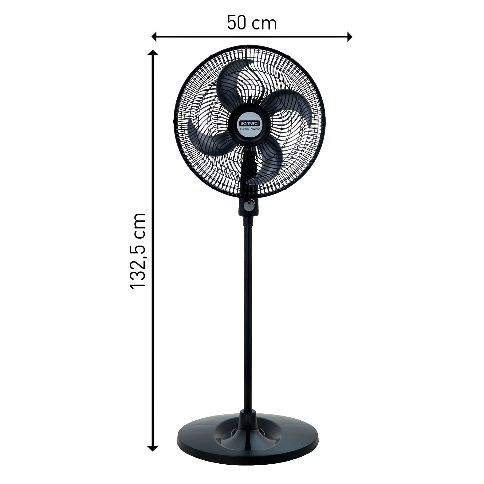 VENTILADOR TURBO POWER PEDESTAL NEG SAMU