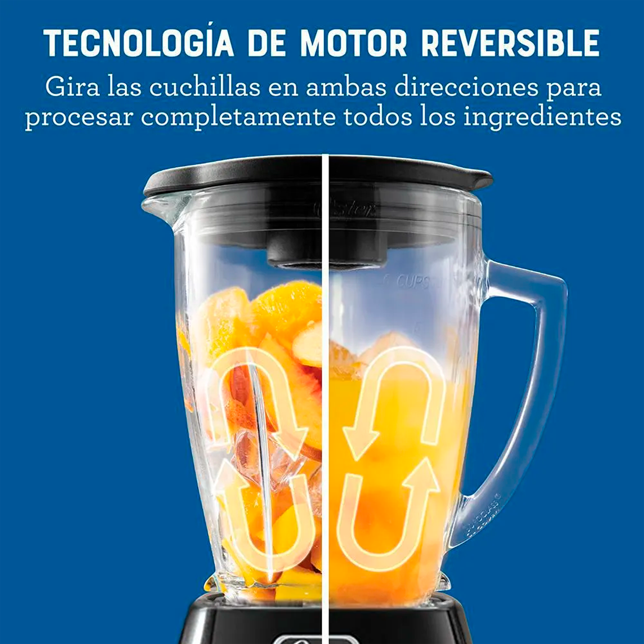 LICUADORA REVERSIBLE 1.5L V/V NEGRA OSTE