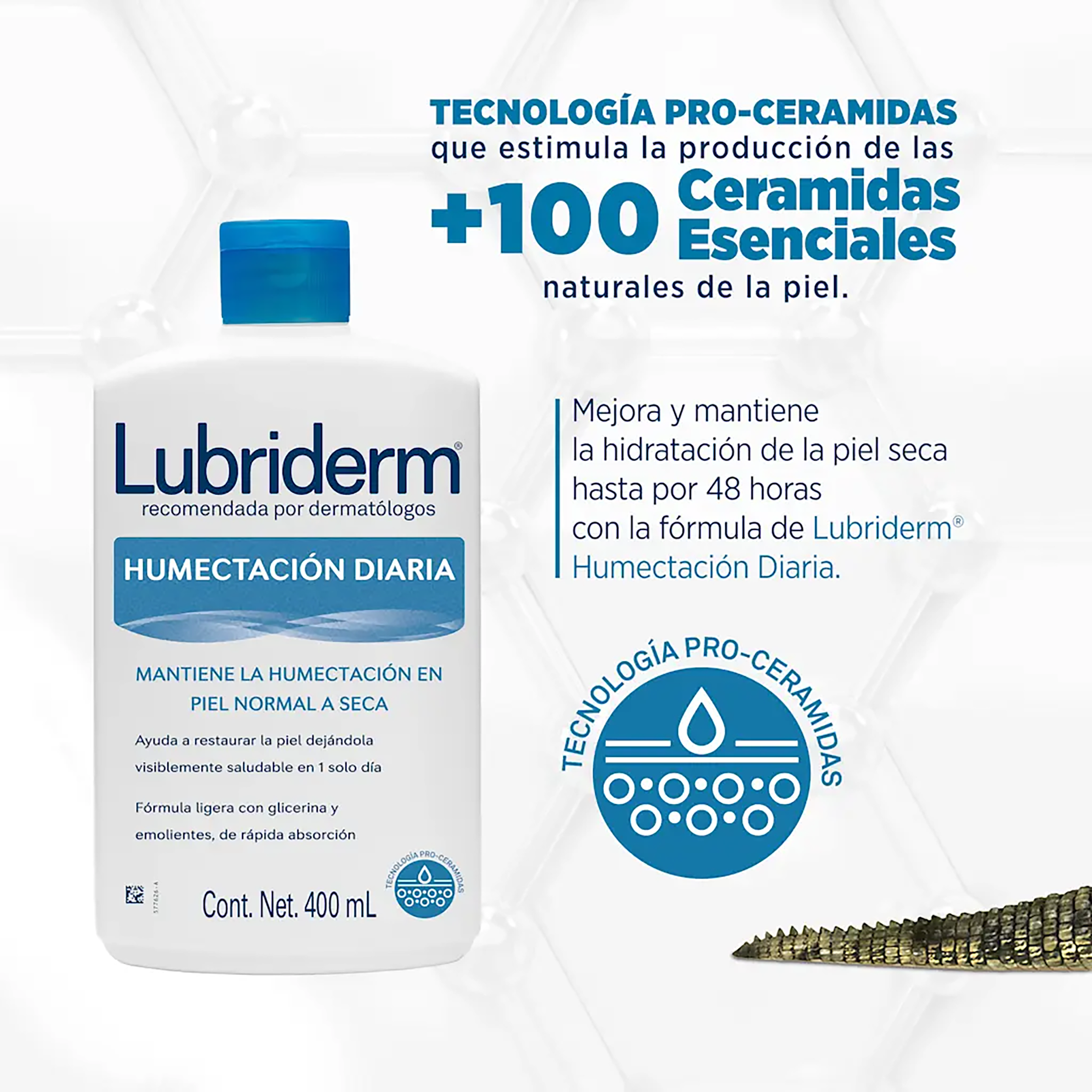 CREMA CORPORAL LUBRIDERM ® HUMENTACIÒN DIARIA 400ml