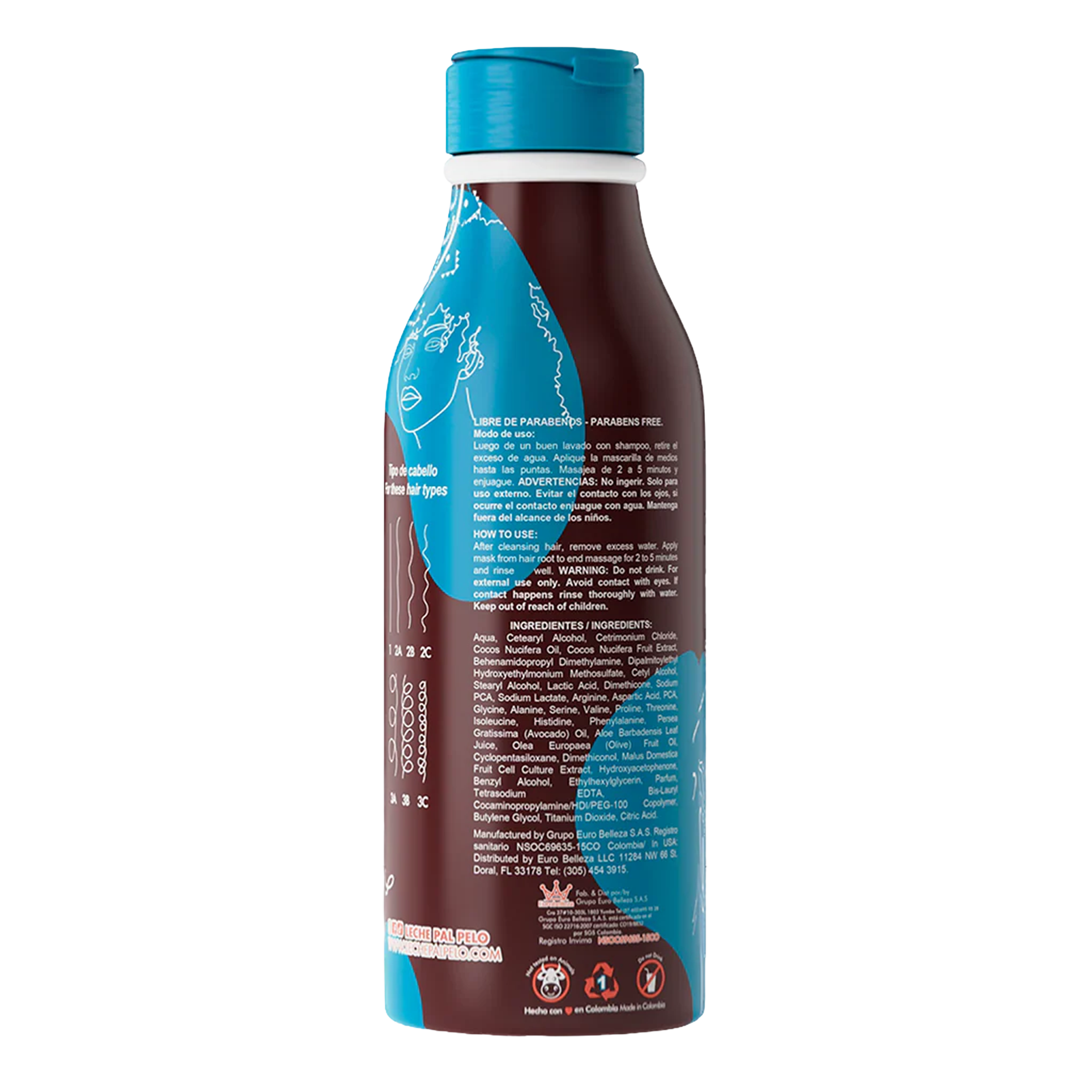 MASCA NUTRI DE RIZO 440ML LECHE PAL PELO