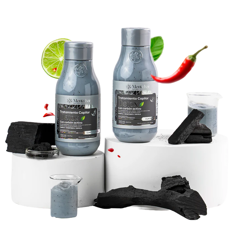 TRATAMIENTO CARBON ACTIVADO X550 ML MENTA HAIR