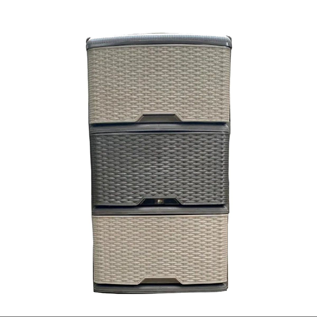 MUEBLE ORGANIZADOR RATTAN X3 WENGUE-AVEL