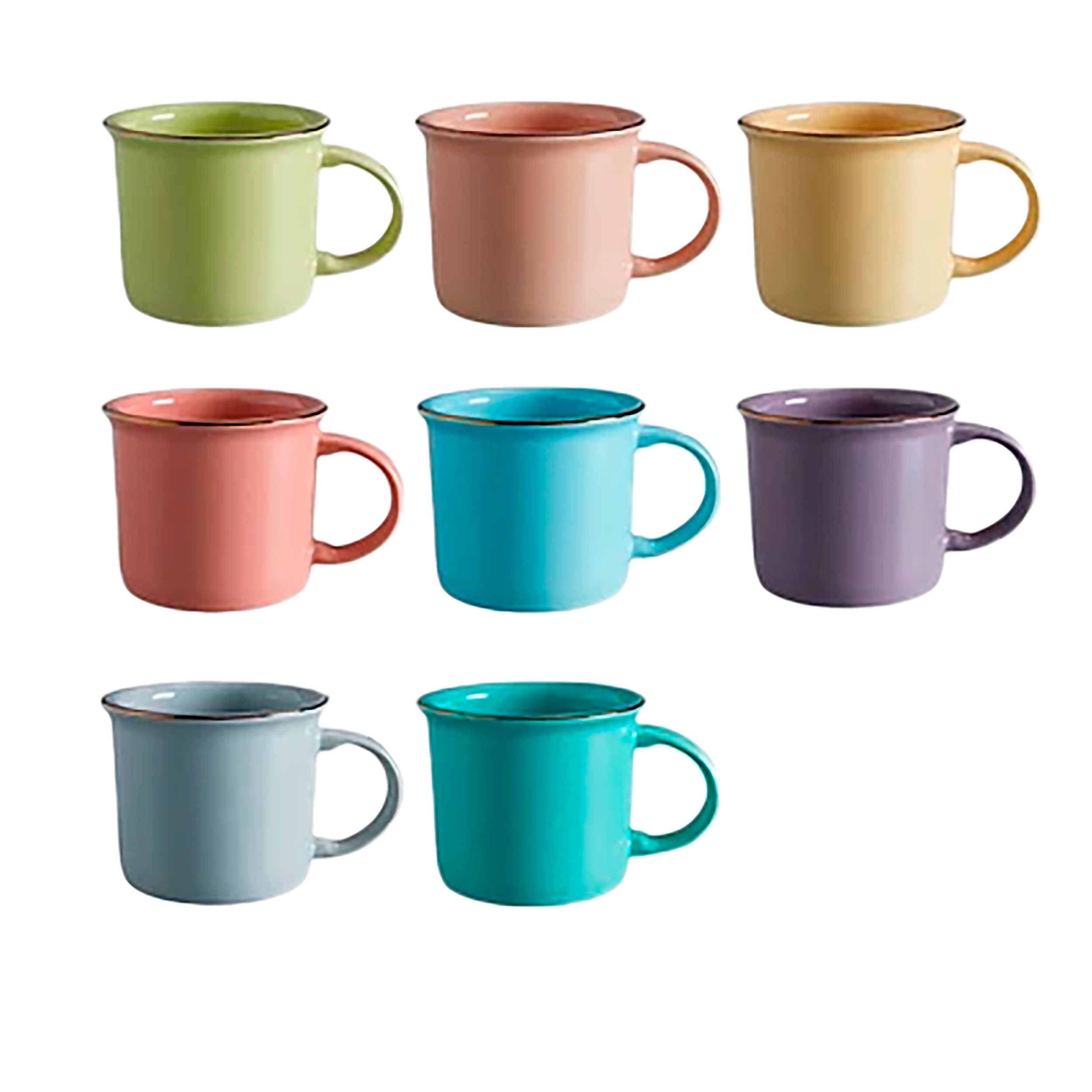 MUG 280CC COLOR SURTIDO MACARON CORONA