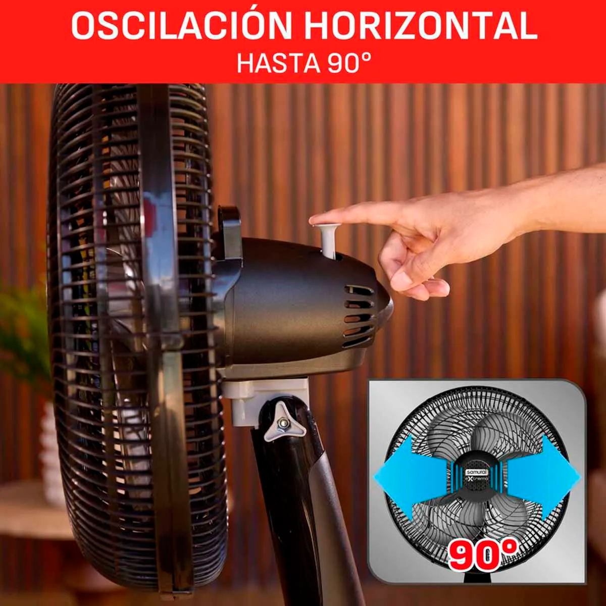 VENTILADOR EXTREMO 2EN1 18 GR SAMURAI