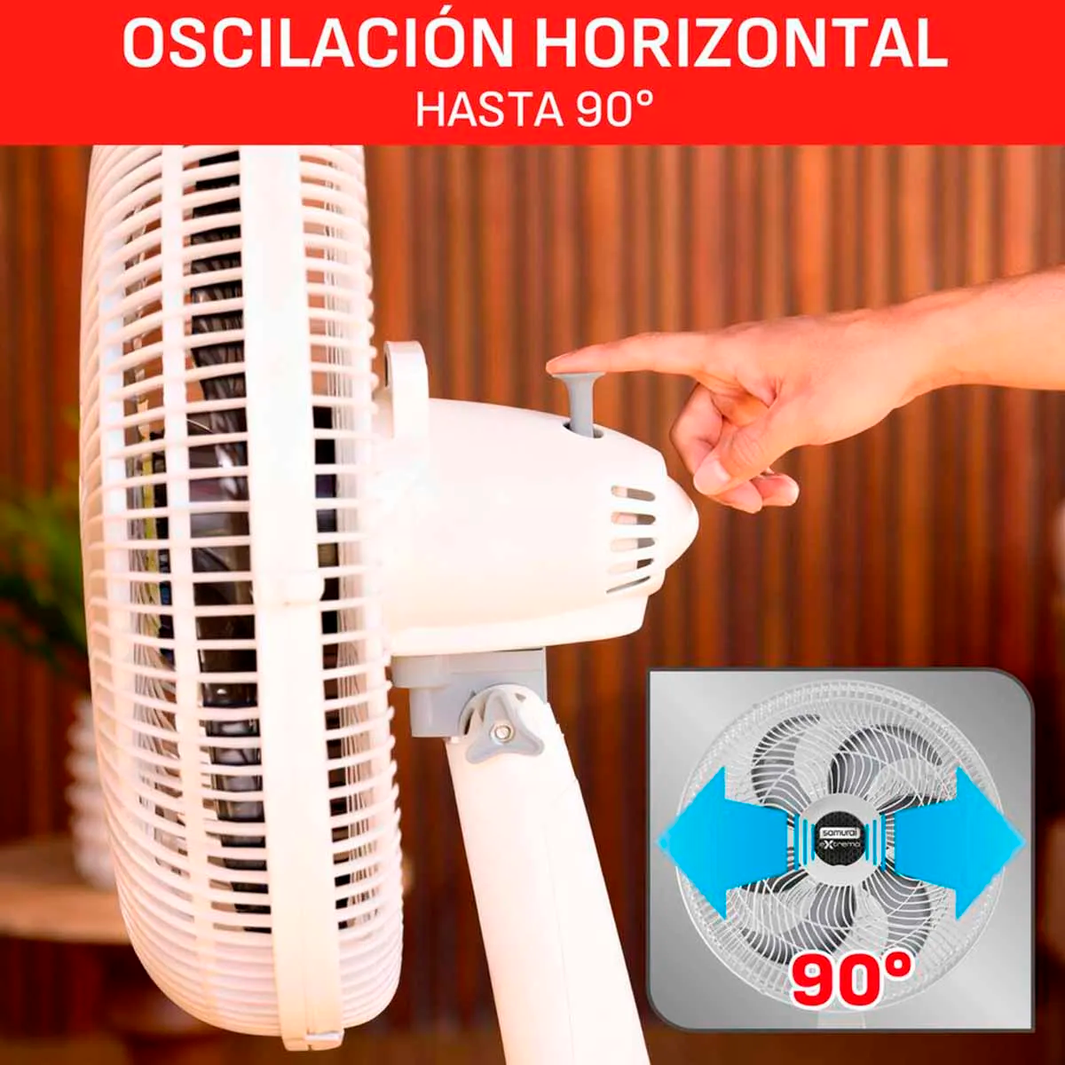 VENTILADOR EXTREMO 2EN1 18 BL SAMURAI
