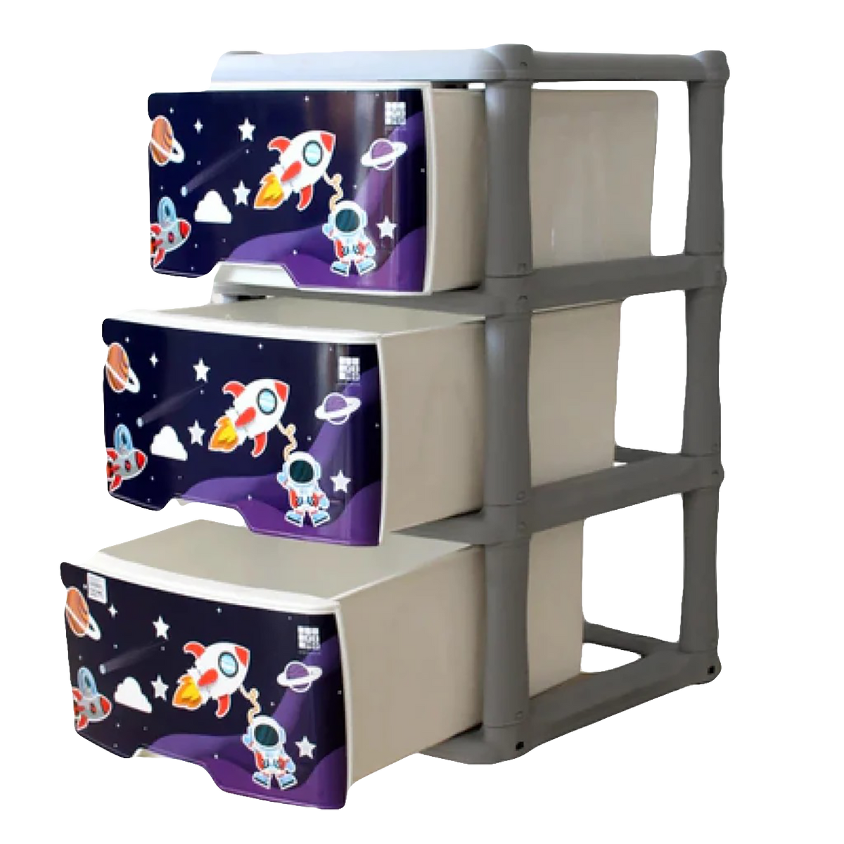 MUEBLE ORGAN x3 ASTRONAUTA LUMINOSO GRIS