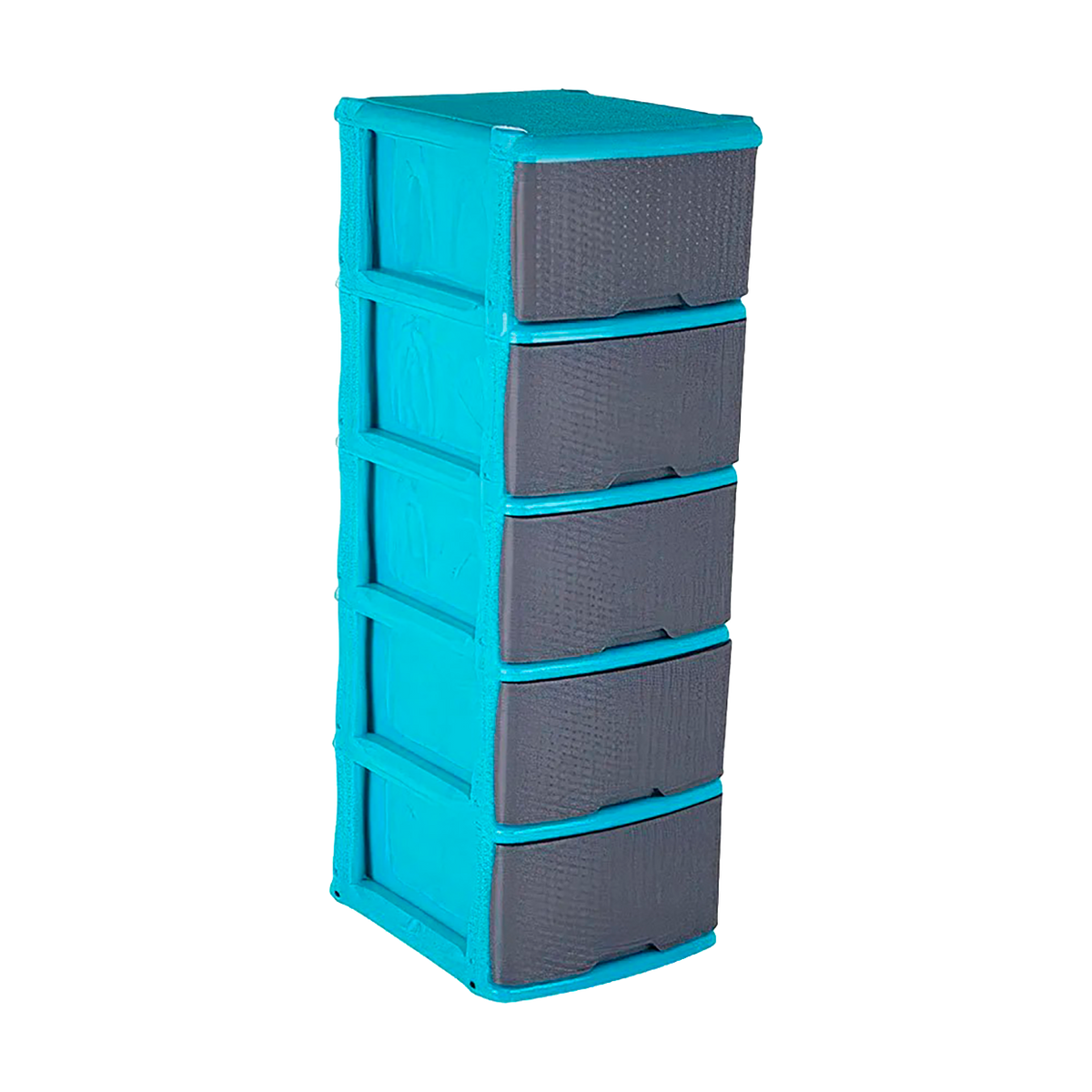MUEBLE ORG RATTAN X5 AZUL MARINO-GRIS
