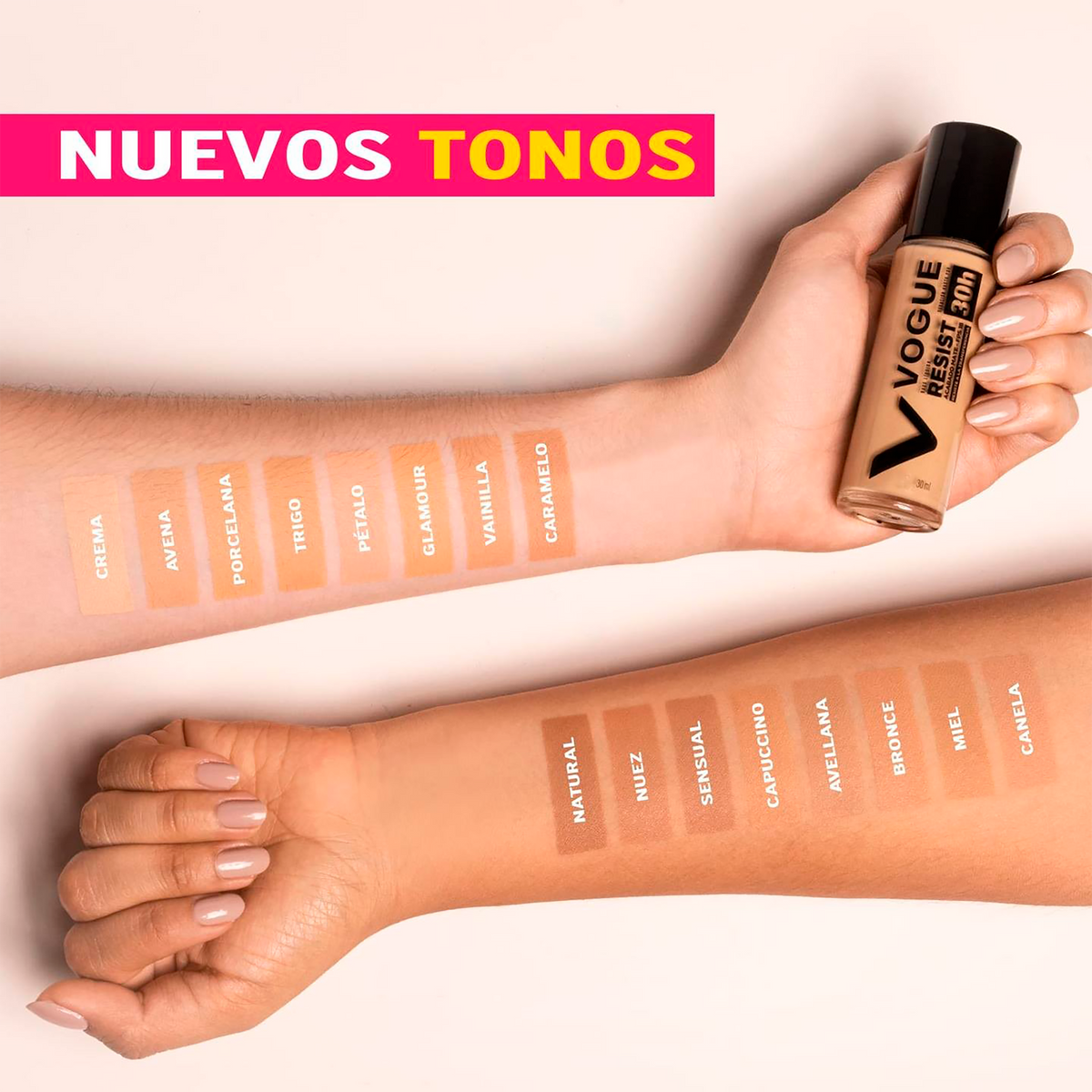 BASE LIQUIDA RESIST PORCELANA VOGUE