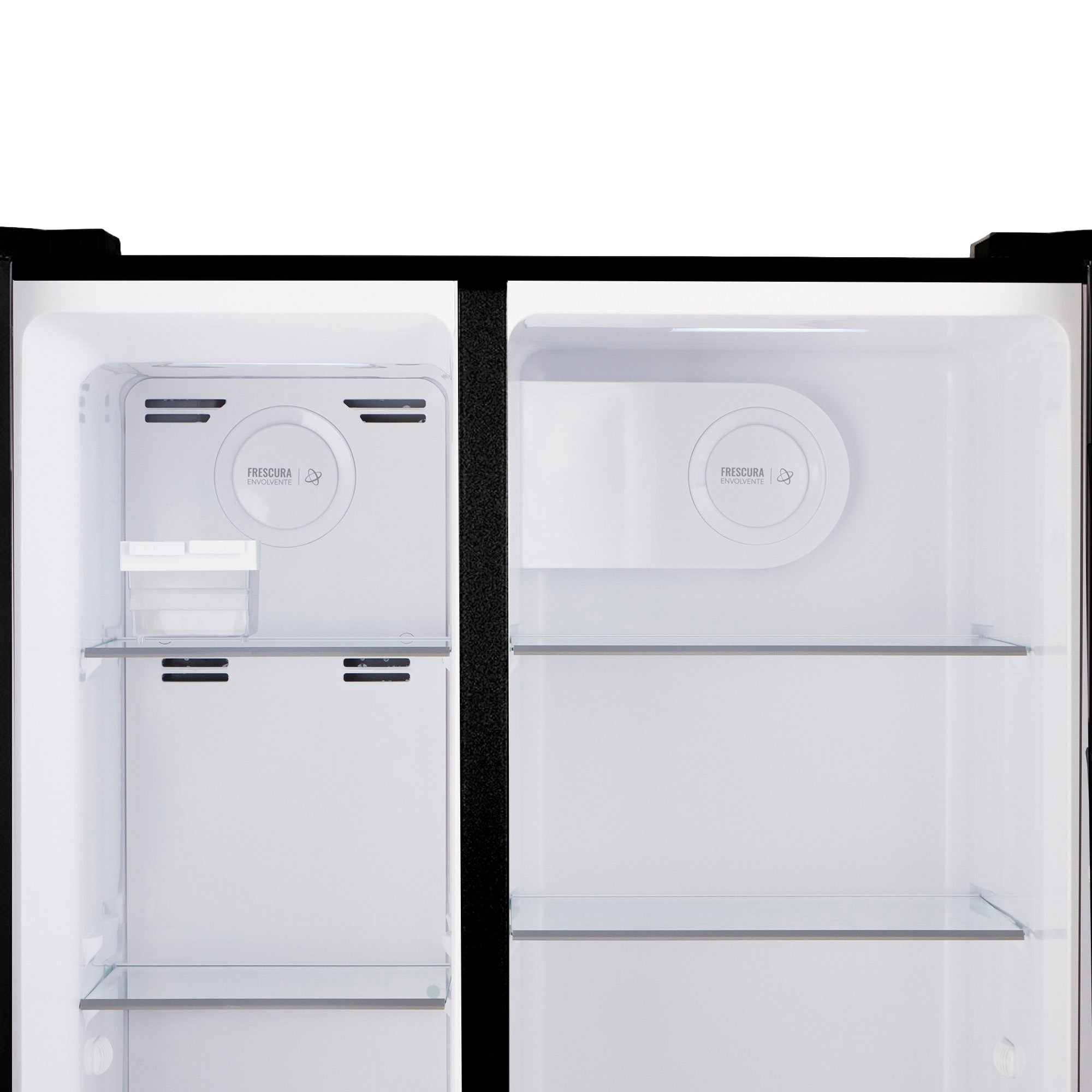 Nevecón HACEB Side by Side 529 Litros Sin Escarcha Manija Externa Panel Digital Inverter Negro