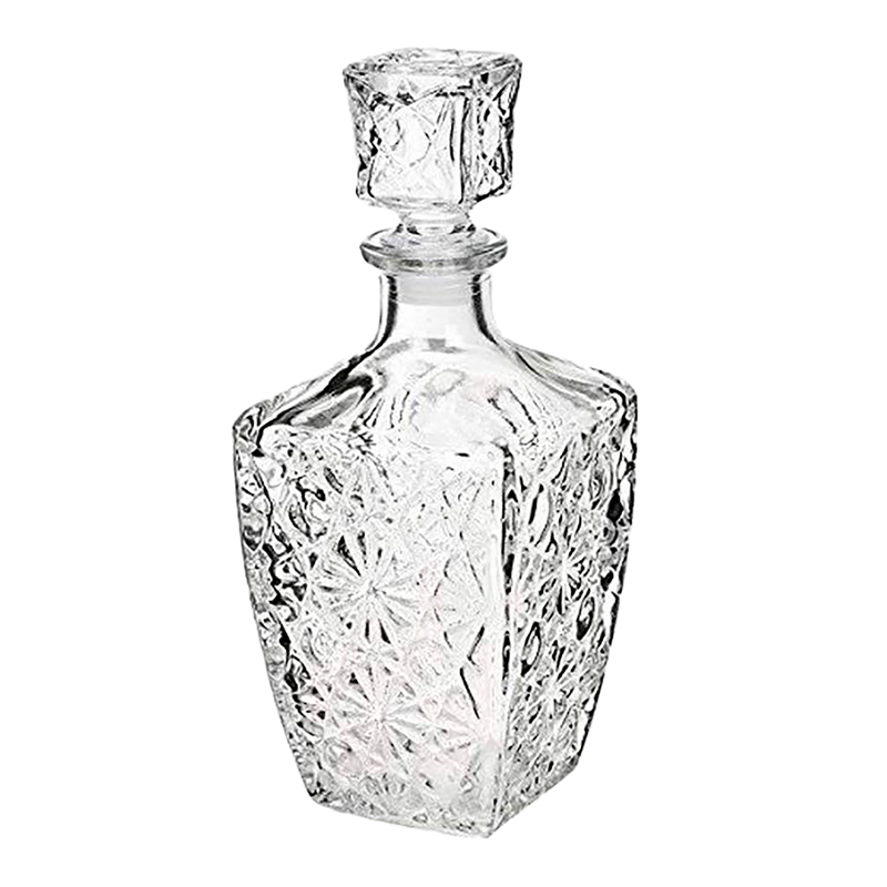 LICORERA DIAMANTE CON TAPA 0.8L