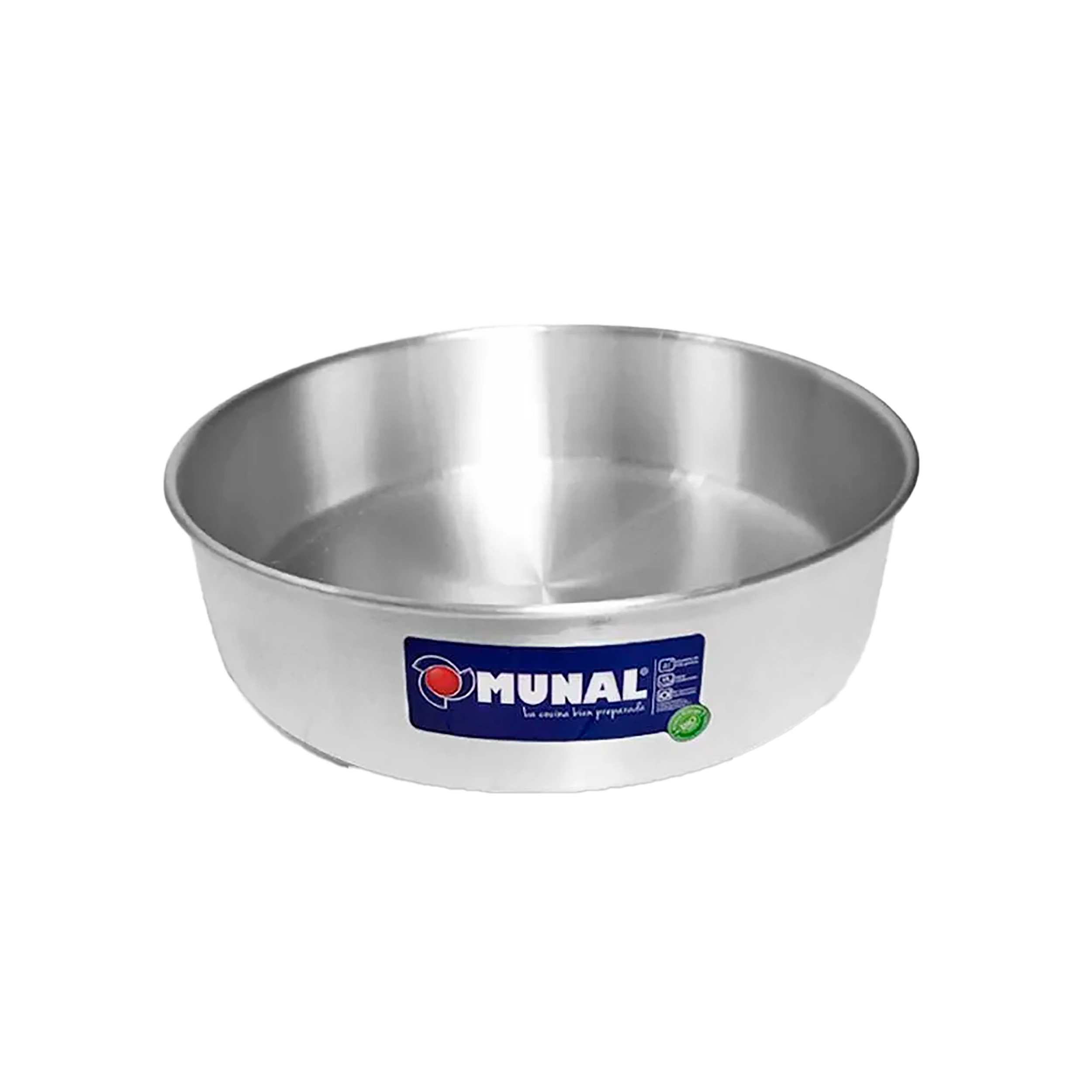 MOLDE REDON TORTA ALUMINIO MUNUAL 1/4LB