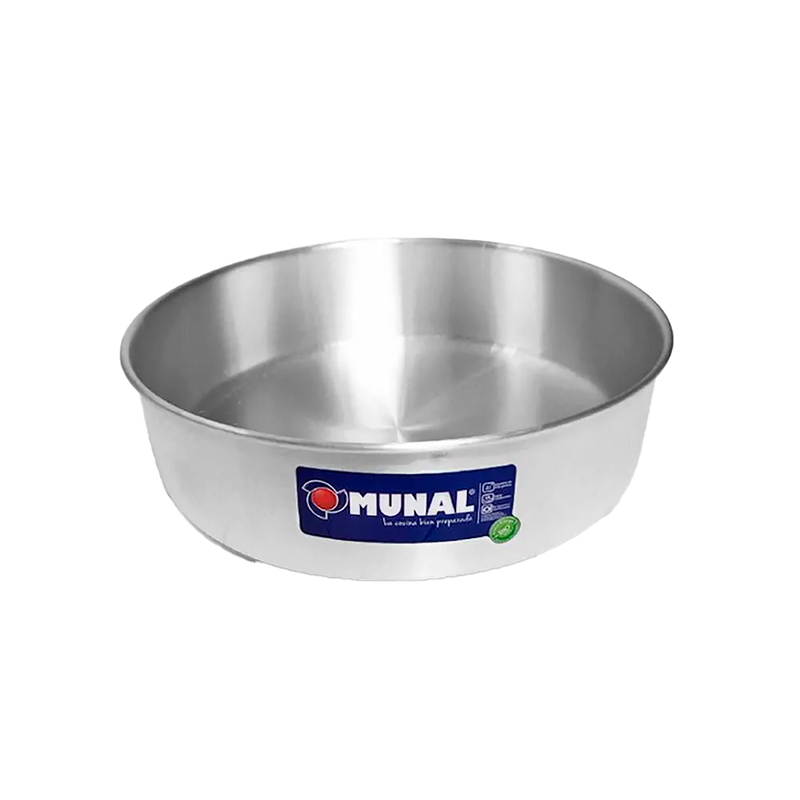 MOLDE REDON TORTA ALUMINIO MUNUAL 1/4LB
