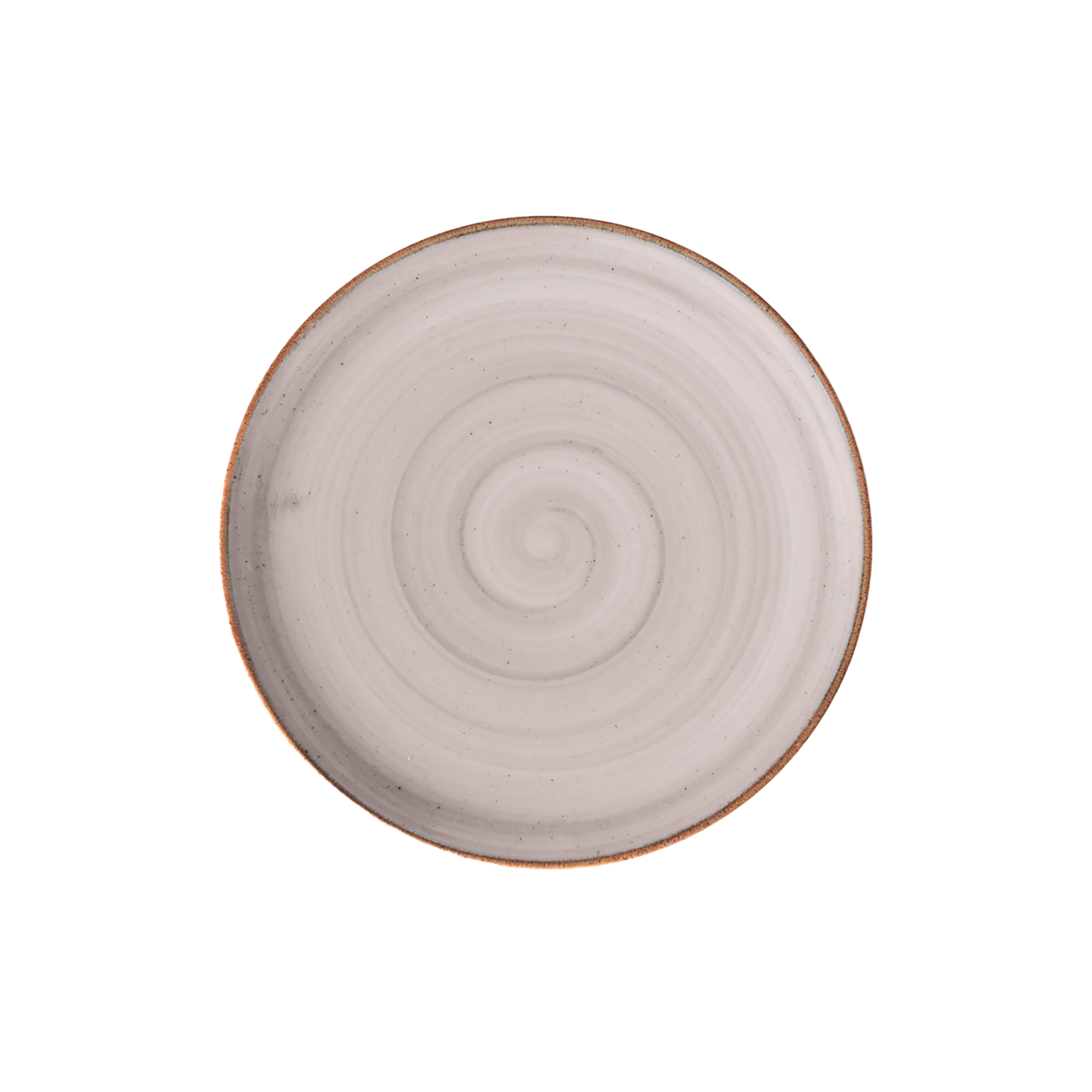 PLATO PANDO 27.7CM CAOBA GRIS CORONA