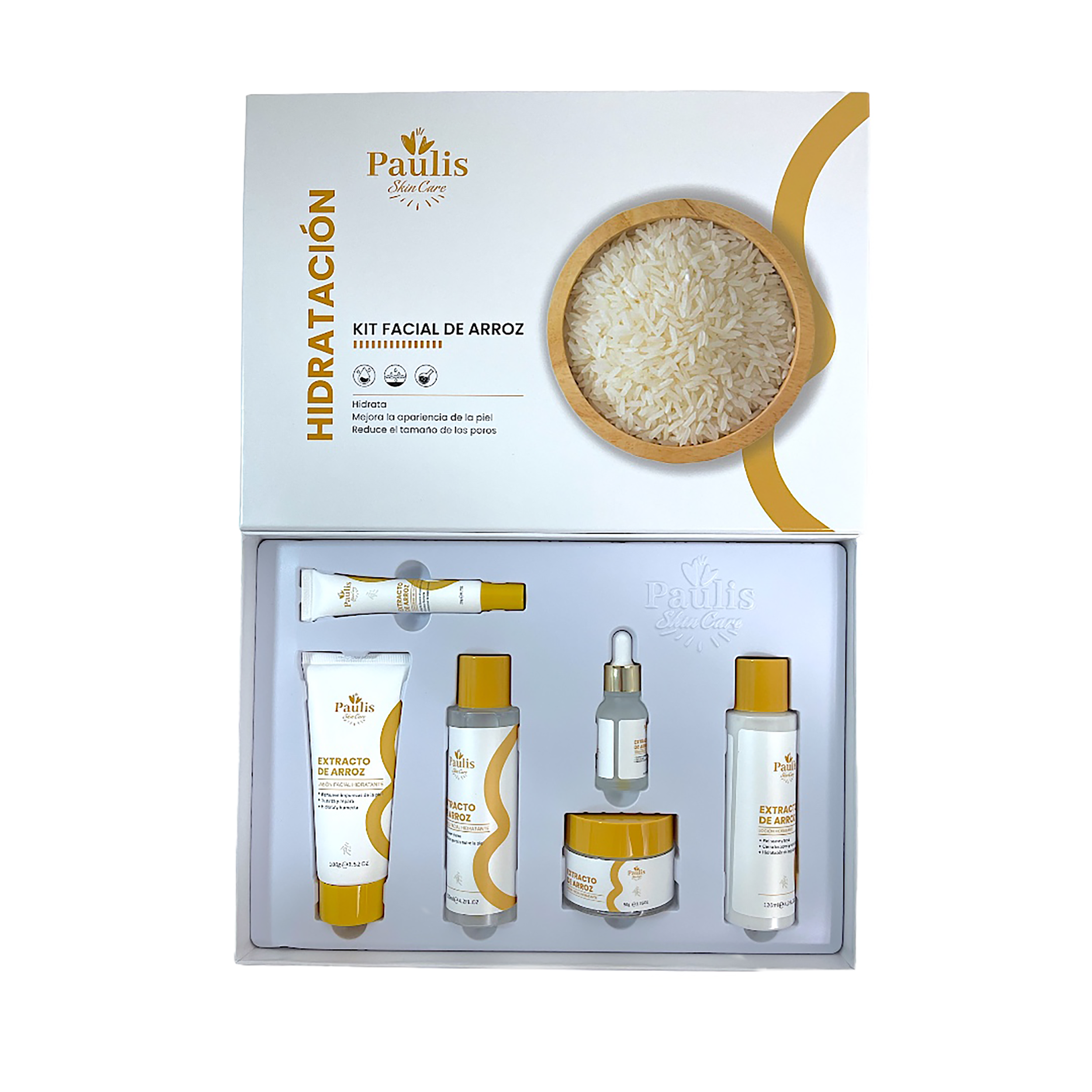 KIT FACIAL DE ARROZ MEGACOSMETICO