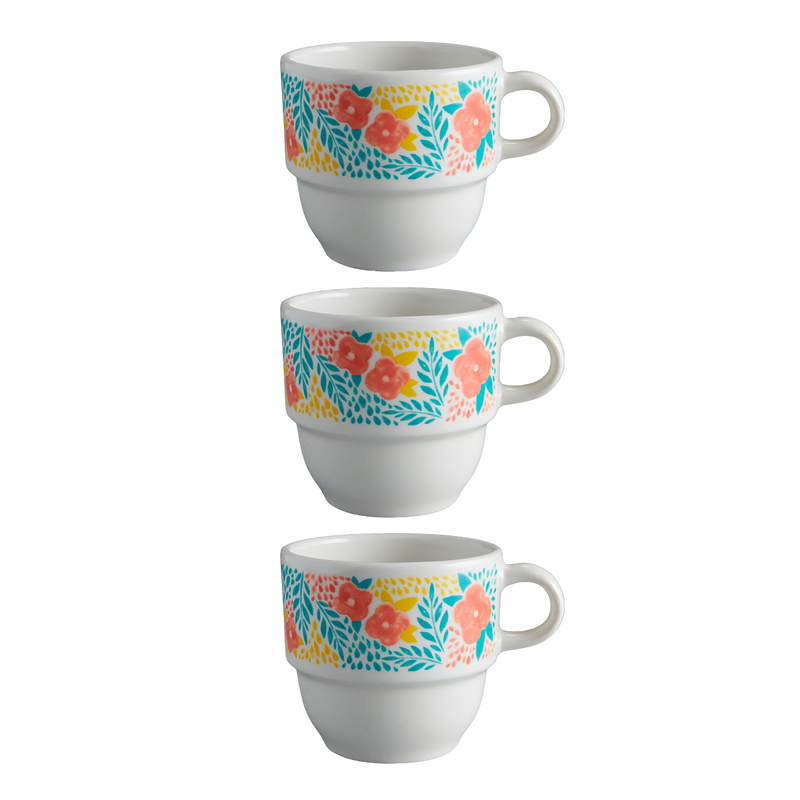 SET 3 POCILLOS TE 201.4CC ANEMONE CORONA
