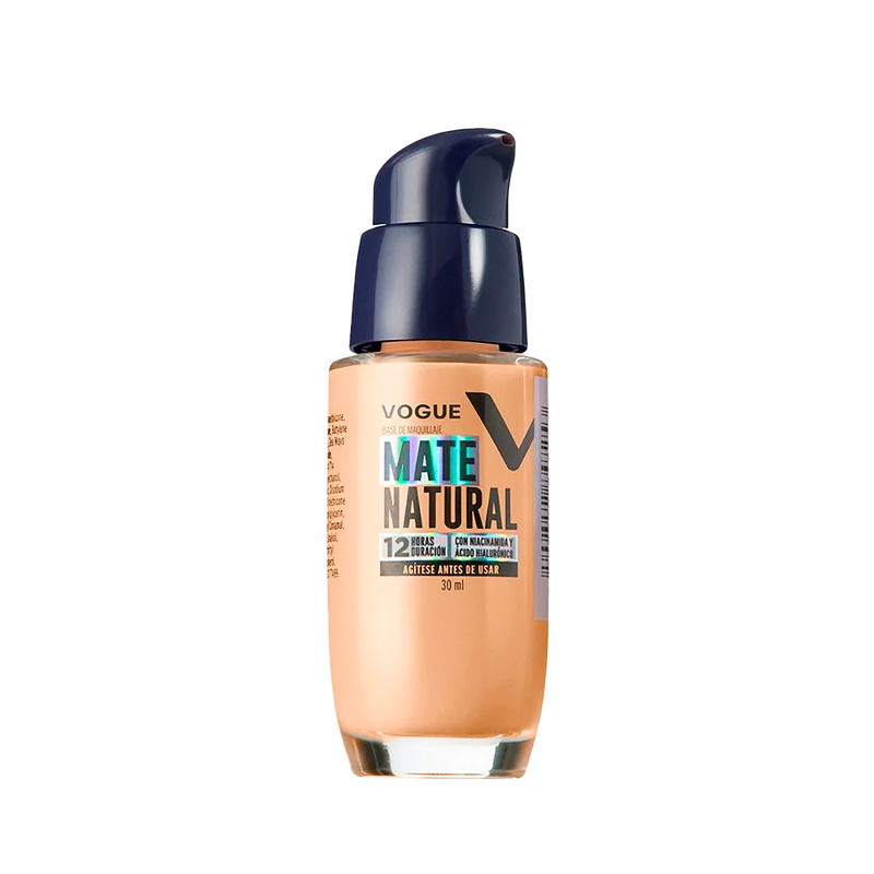 BASE LIQUIDA MATE NATURAL GLAMOUR VOGUE