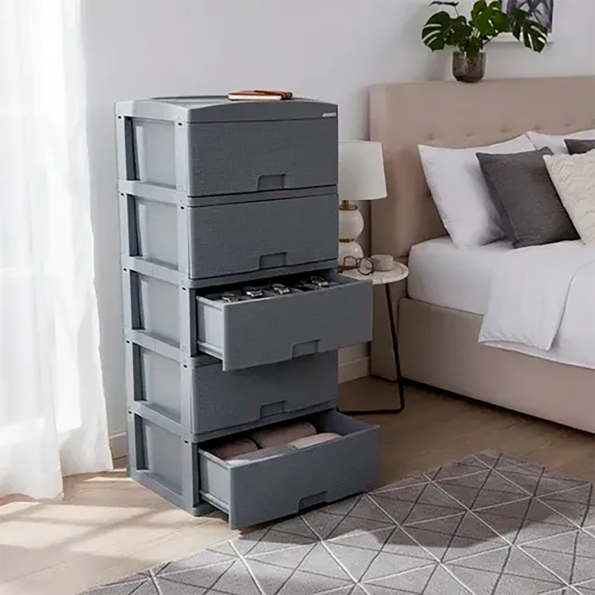 PRACTIMUEBLE GRANDE X5 RATTAN GRIS COLPL