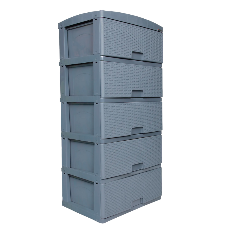 PRACTIMUEBLE GRANDE X5 RATTAN GRIS COLPL