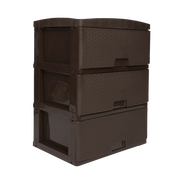 Practimueble Grande X 3 Rattan Wengue Colplast