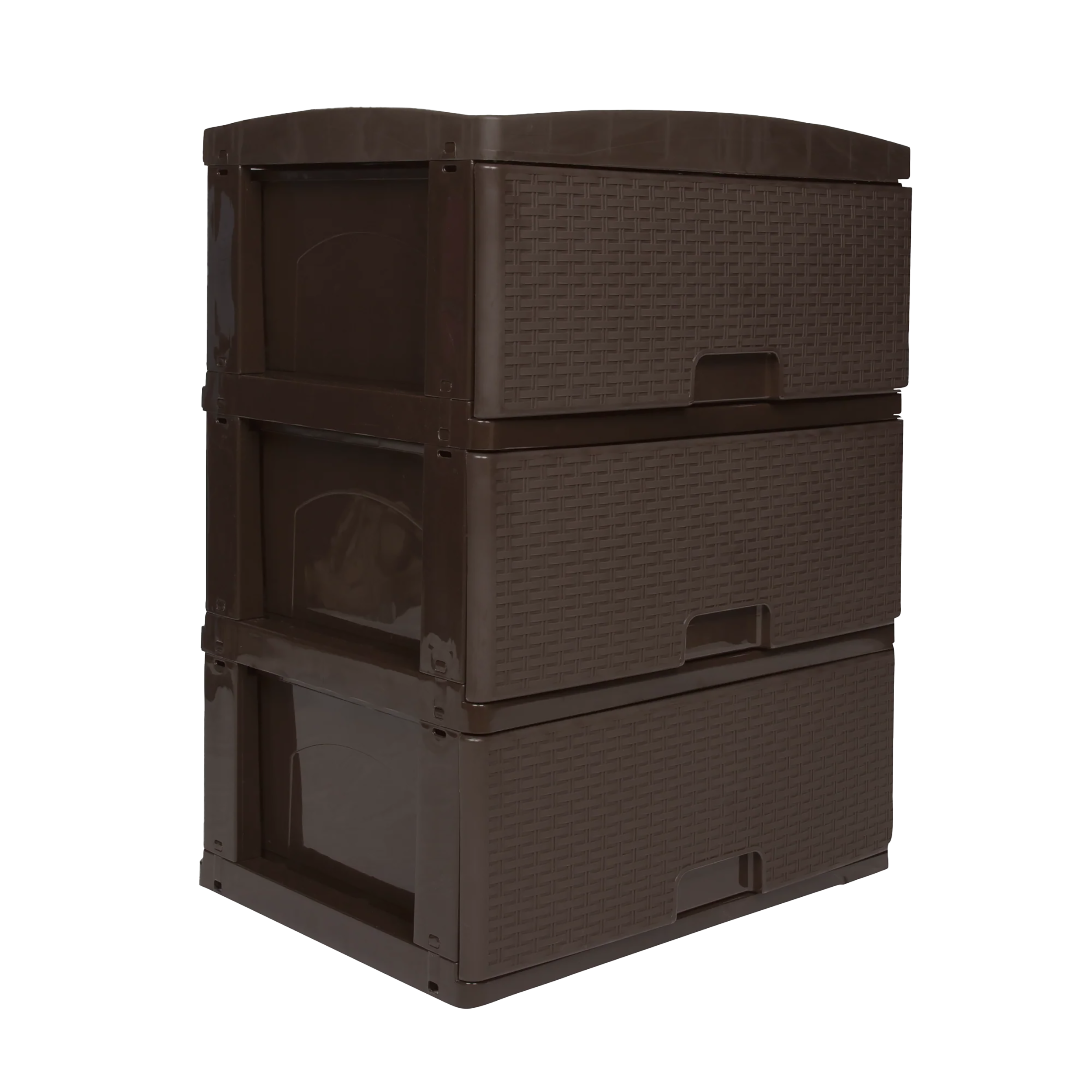 Practimueble Grande X 3 Rattan Wengue Colplast