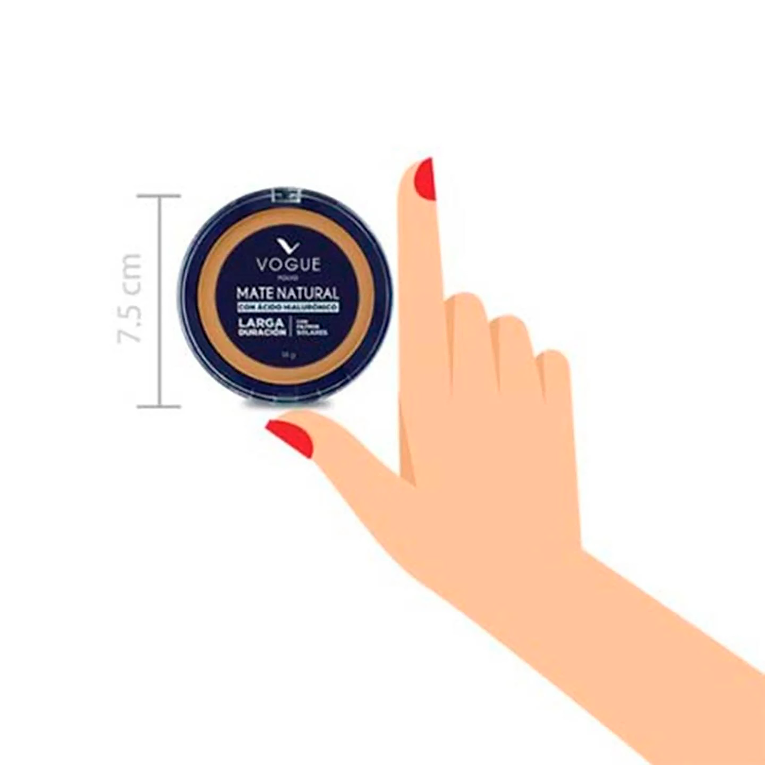POLVO COMPACTO NATURAL MATE GITANO VOGUE