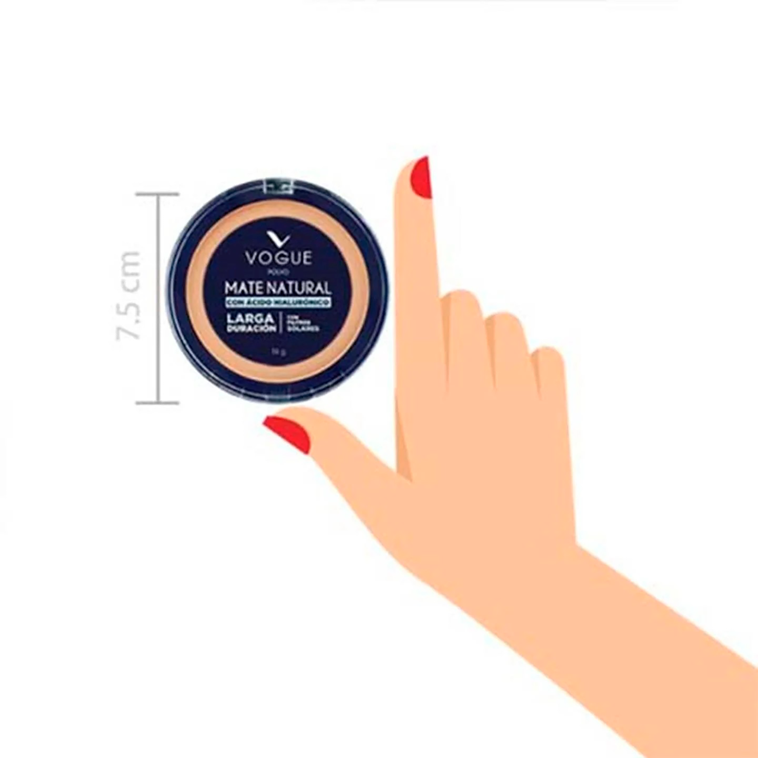 POLVO COMPACTO NATURAL MATE TROPICO VOGUE