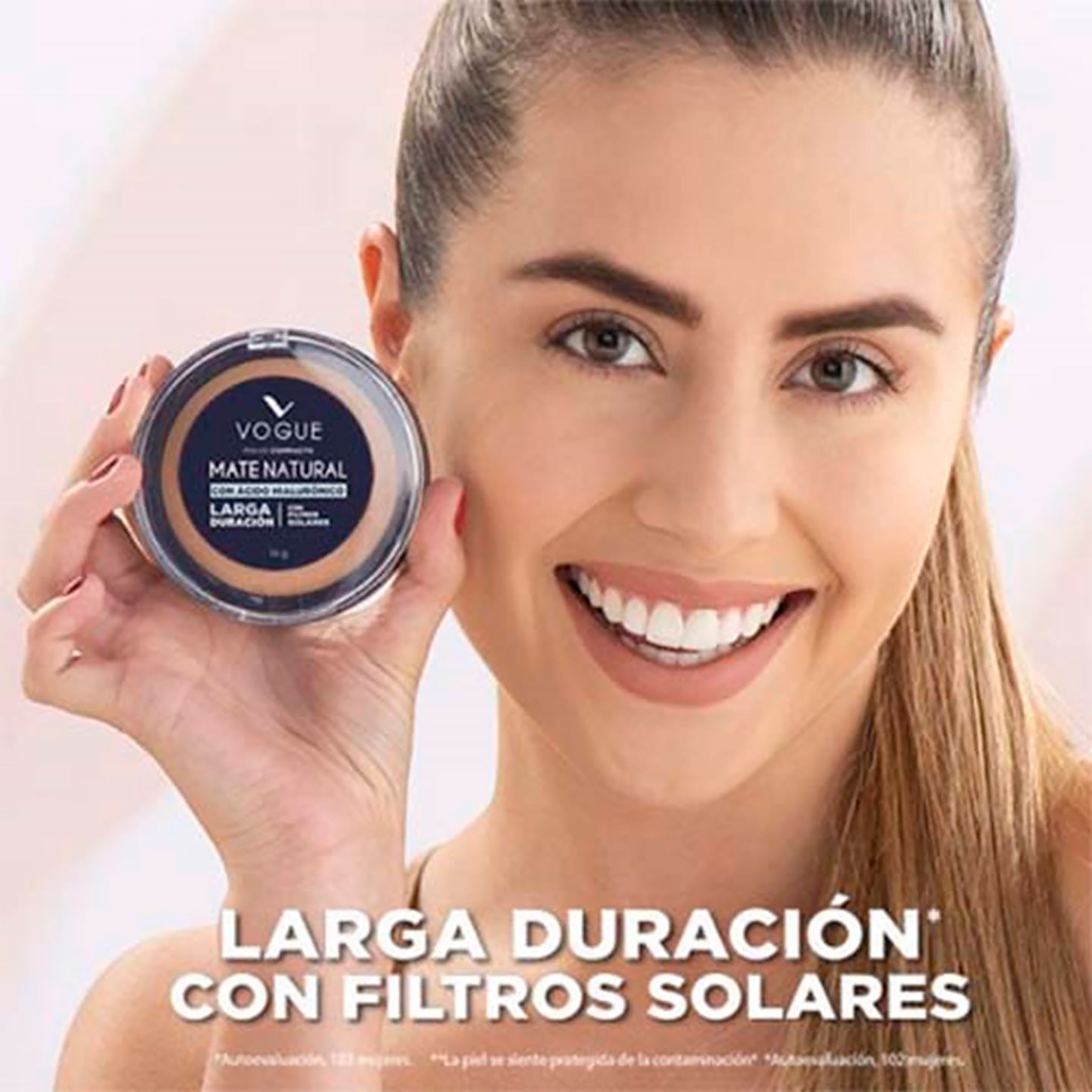 POLVO COMPACTO NATURAL MATE CANELA VOGUE
