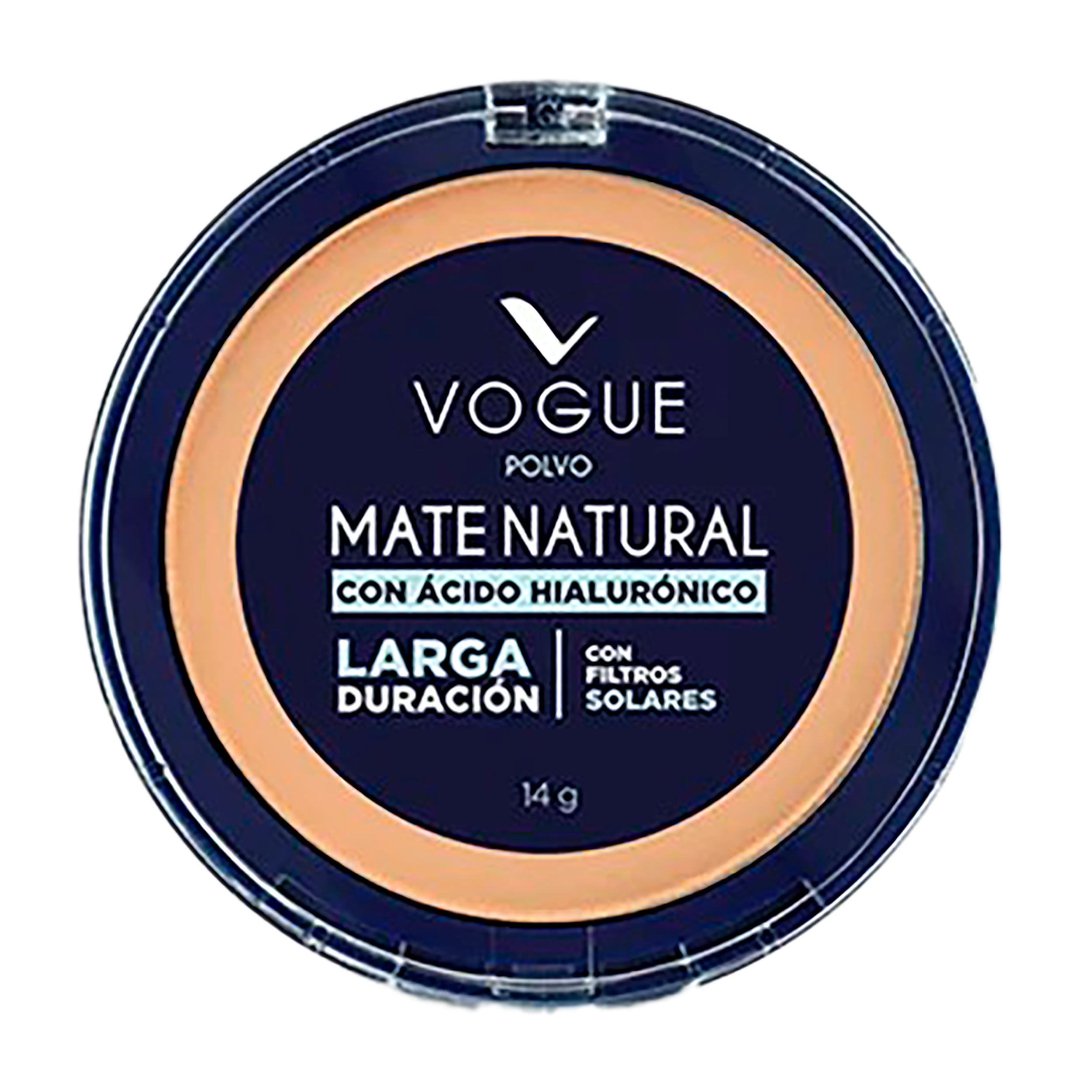 POLVO COMPACTO NATURAL MATE CANELA VOGUE