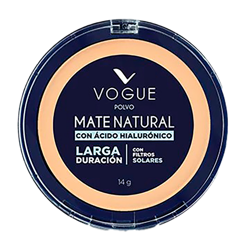 POLVO COMPACTO NATURAL MATE DURAZNO VOGUE
