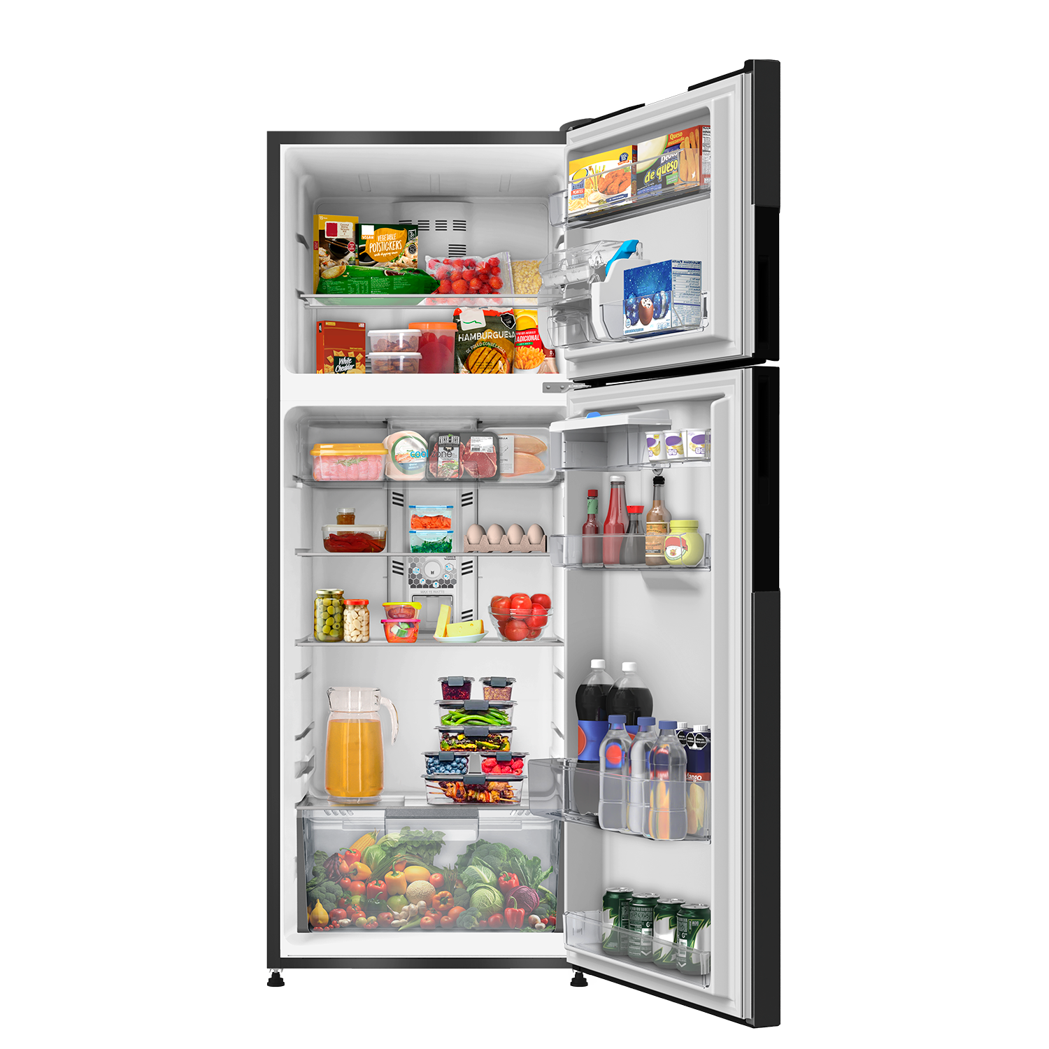 Nevera MABE No Frost Congelador Superior 394 Litros RMP415YCU Inox