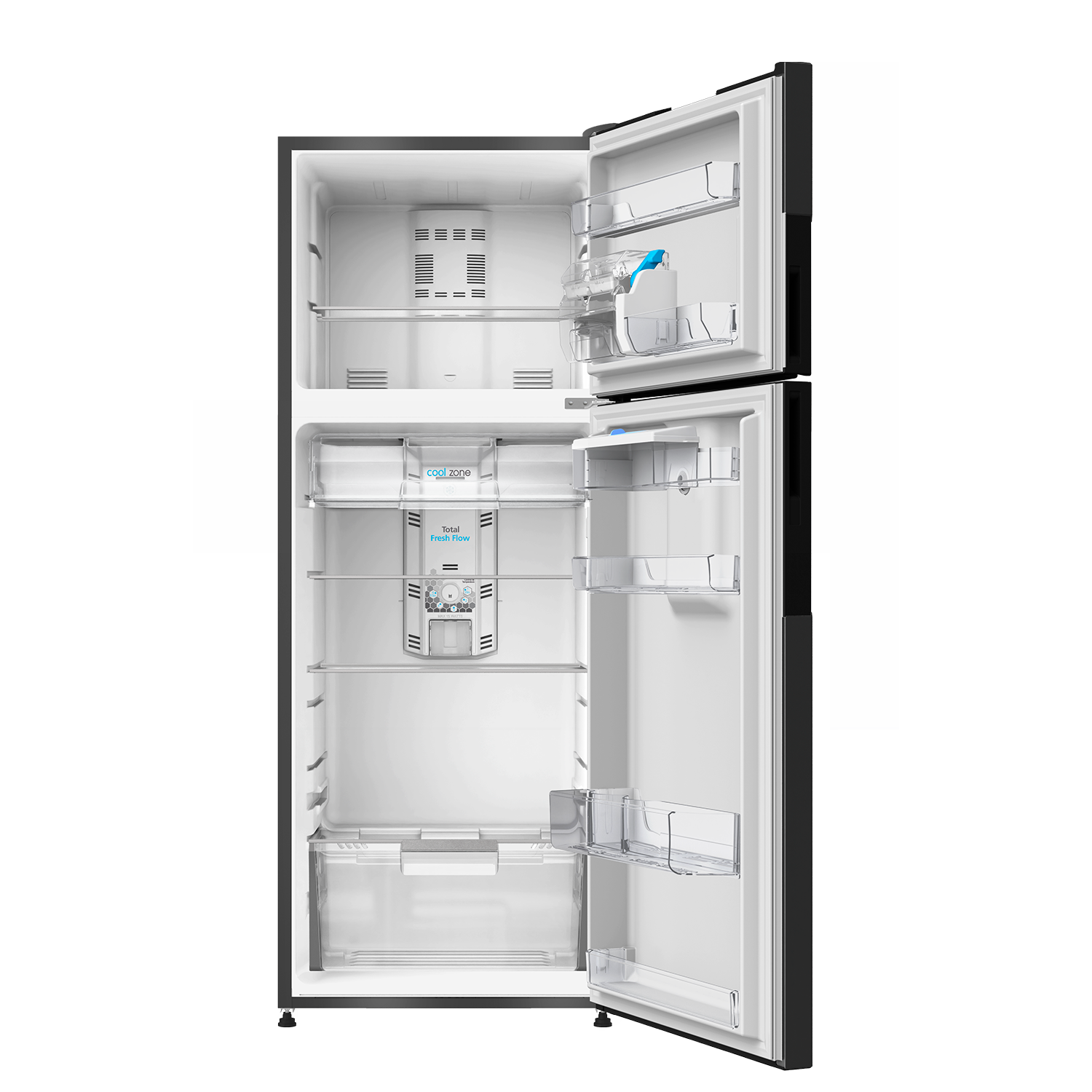 Nevera MABE No Frost Congelador Superior 394 Litros RMP415YCU Inox