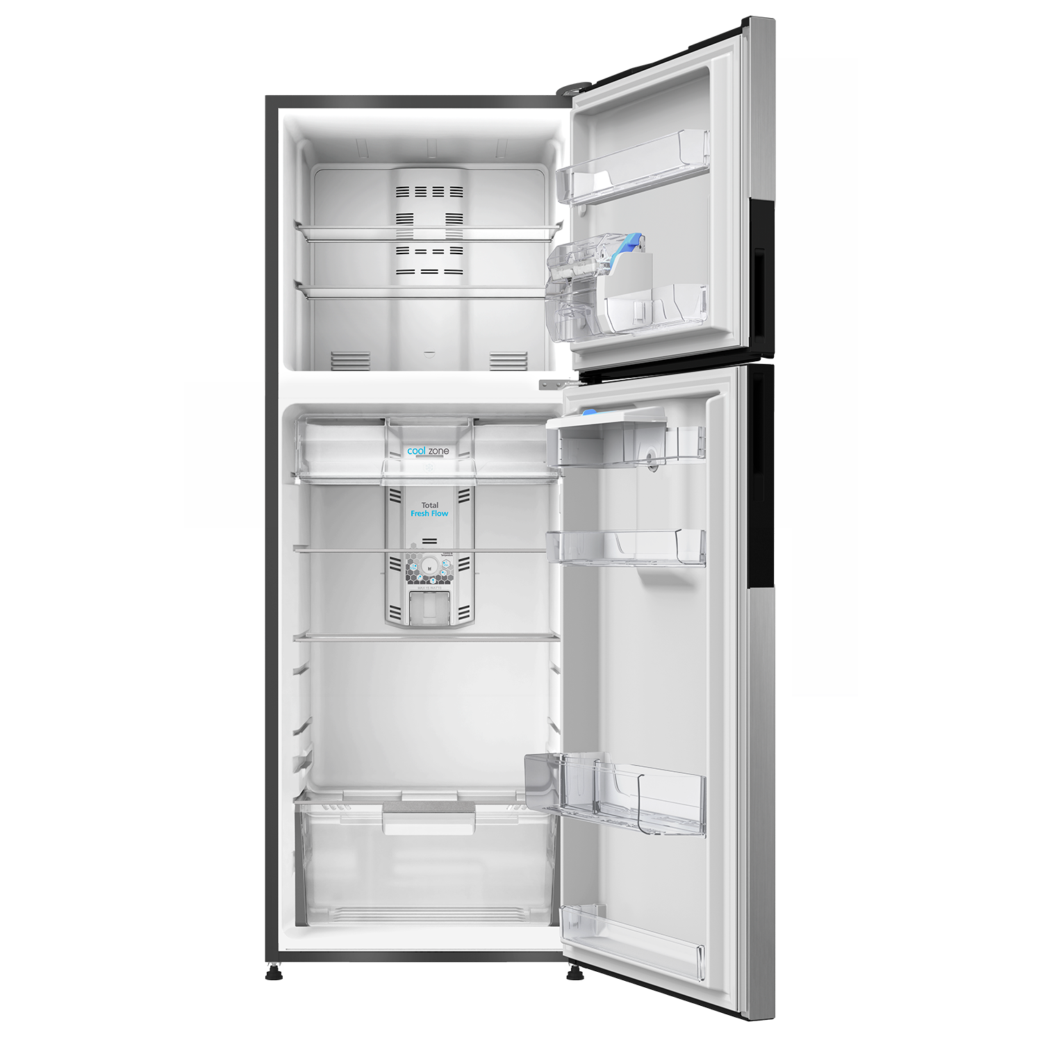 Nevera MABE No Frost Congelador Superior 442 Litros RMP470GCT Platinum