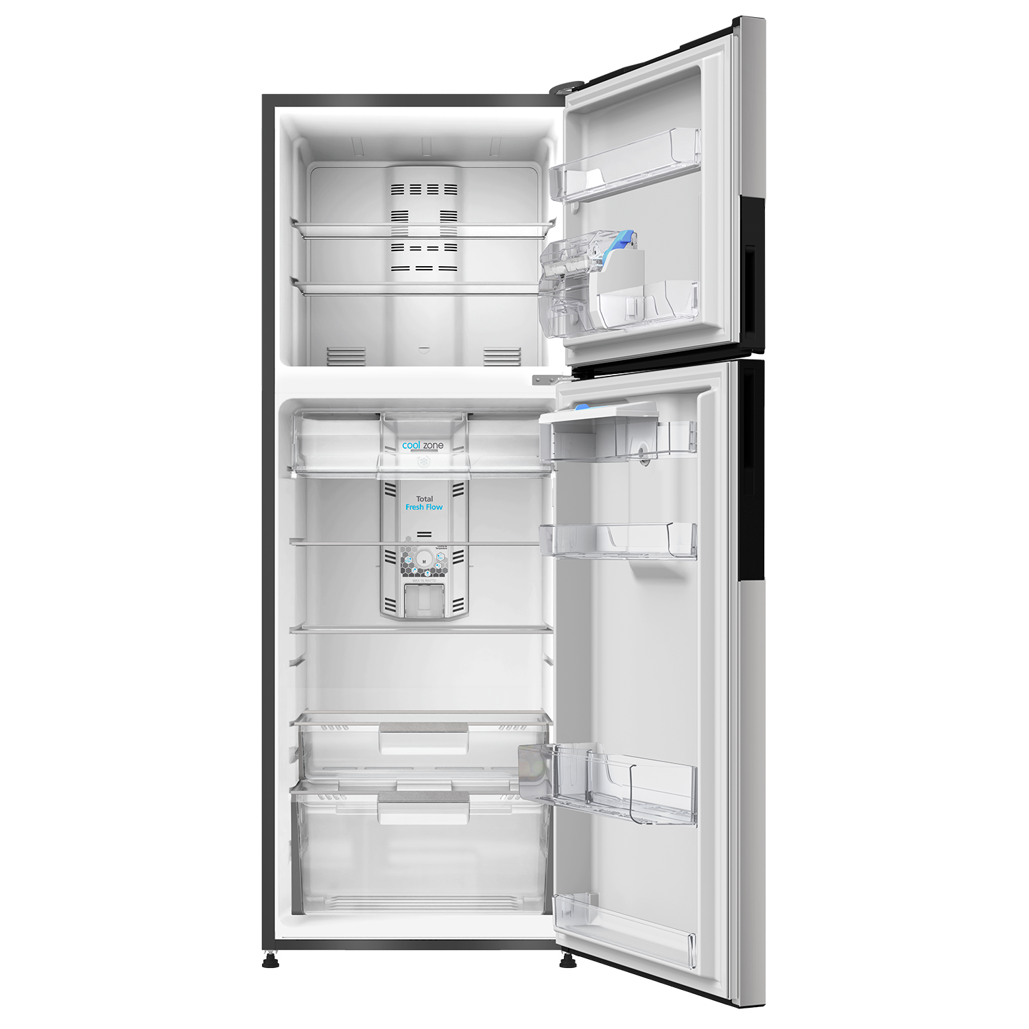 Nevera MABE No Frost Congelador Superior 442 Litros RMP470YCU Inox