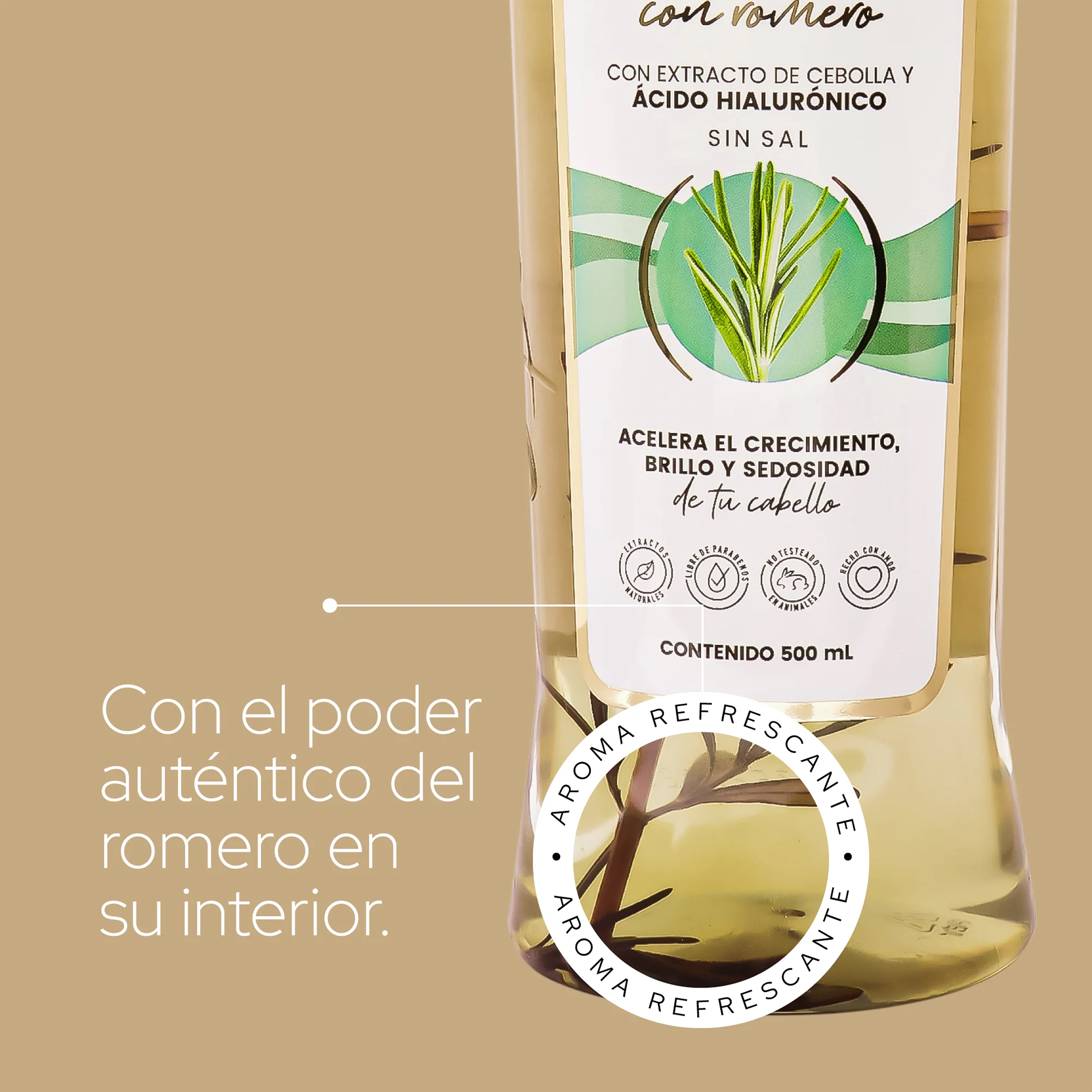 SHAMPOO CON ROMERO 500ML ANYELUZ