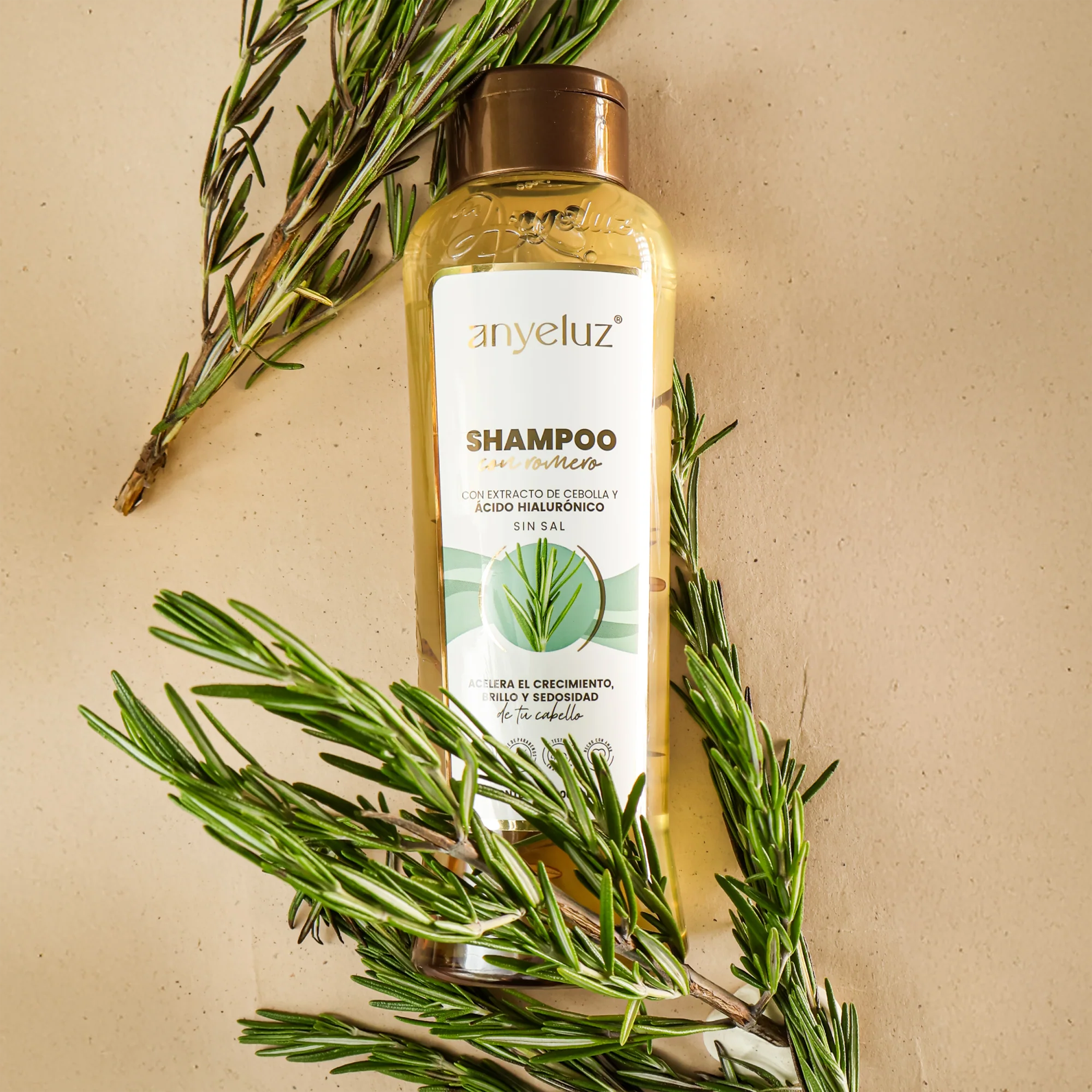 SHAMPOO CON ROMERO 500ML ANYELUZ