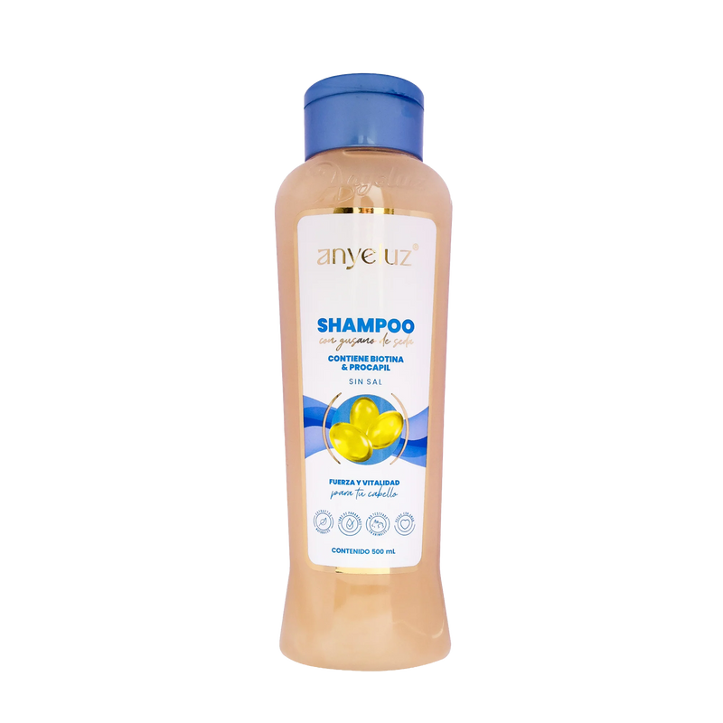 SHAMPOO CON GUSANO DE SEDA 500ML ANYELUZ
