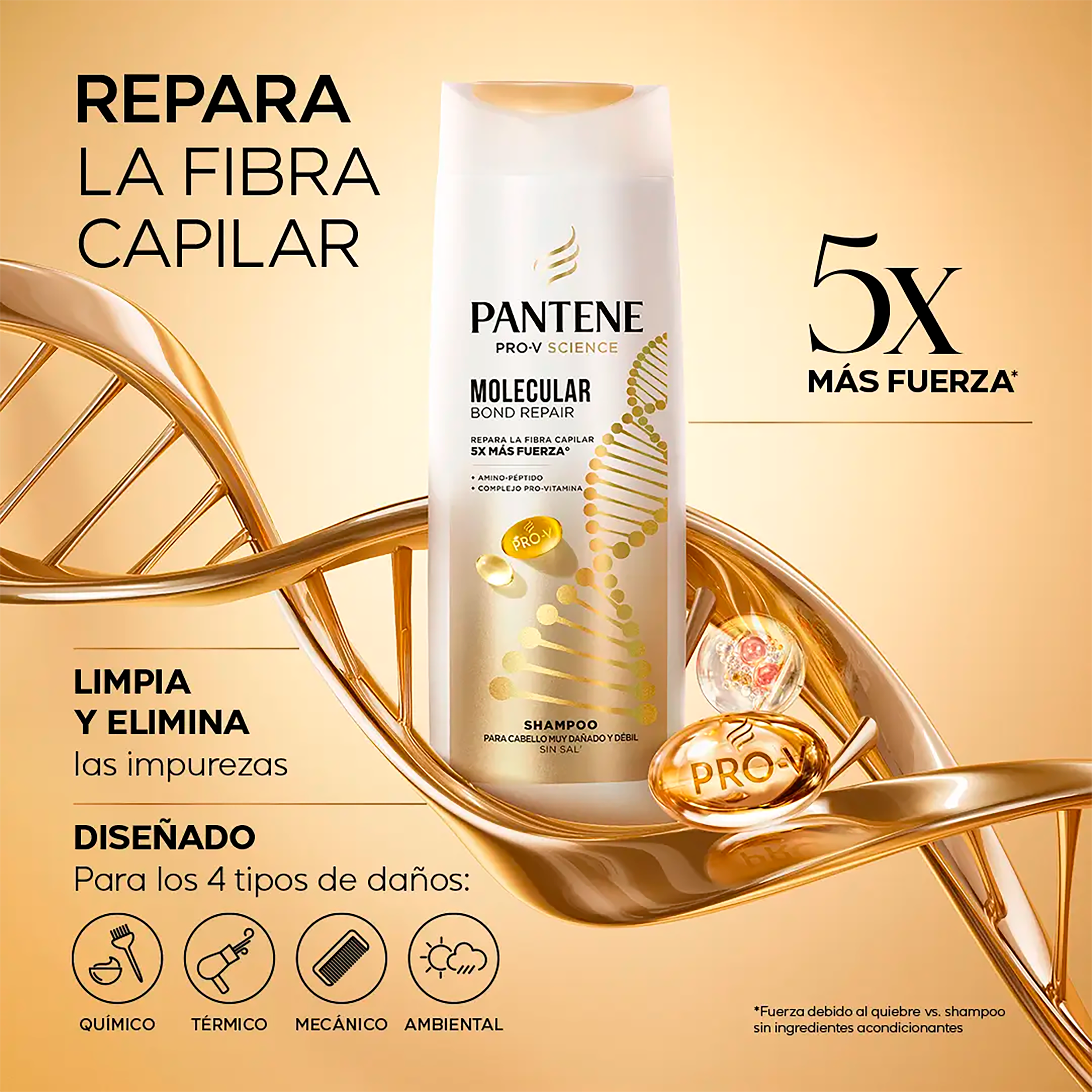 SHAMPOO 300ML REPARACION MOLECULAR PANTENE