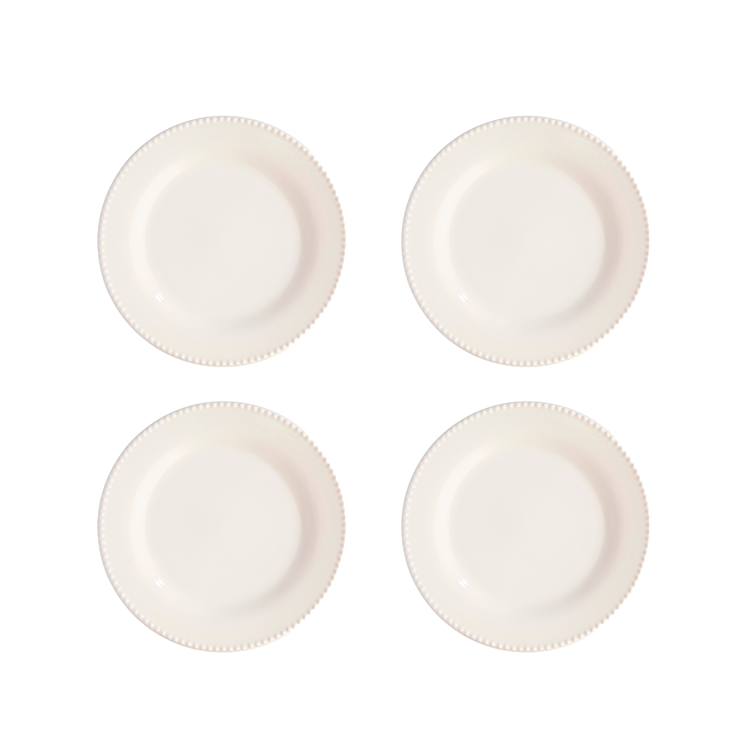 SET 4 PLATOS PANDOS 24.3CM PERLA SURTIDO CORONA