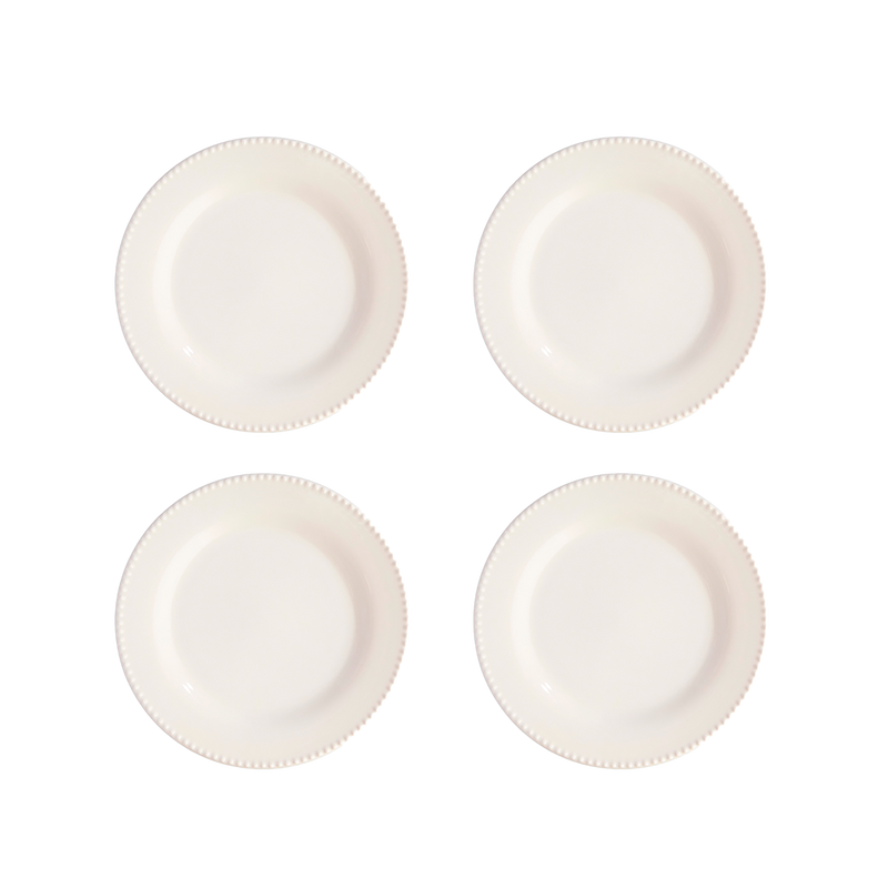 SET 4 PLATOS PANDOS 24.3CM PERLA SURTIDO CORONA
