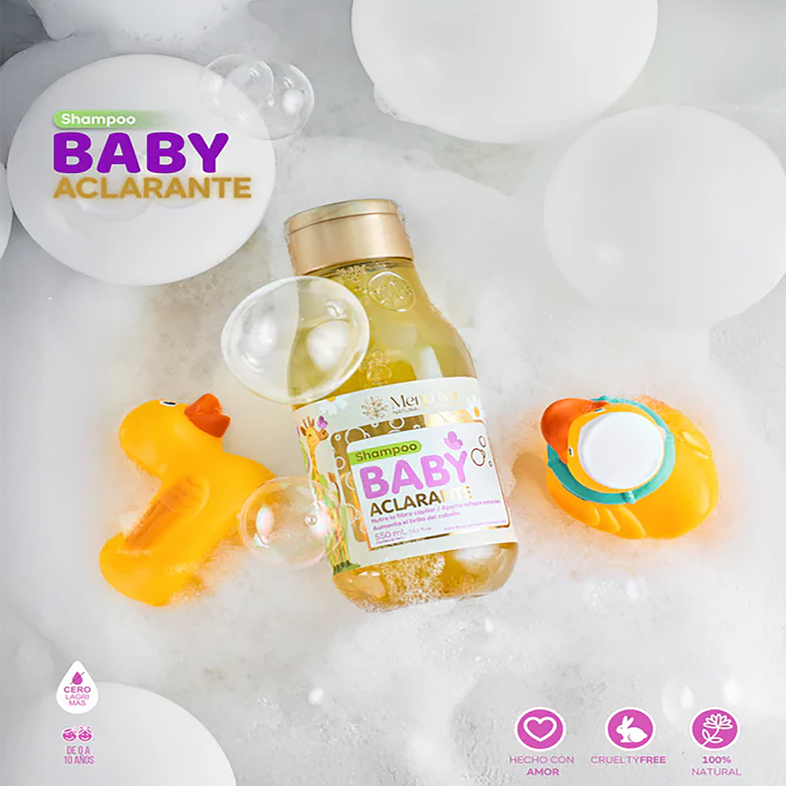 SHAMPOO BABY ACLARA 550ML MENTA HAIR