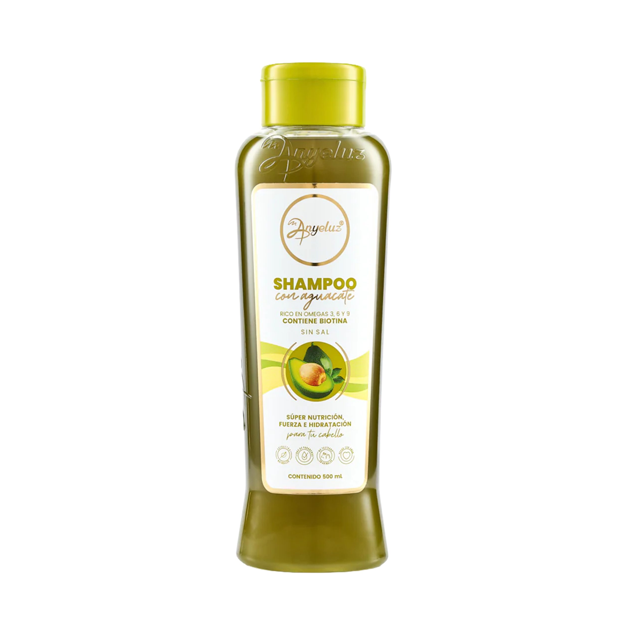 SHAMPOO CON AGUACATE 500ML ANYELUZ