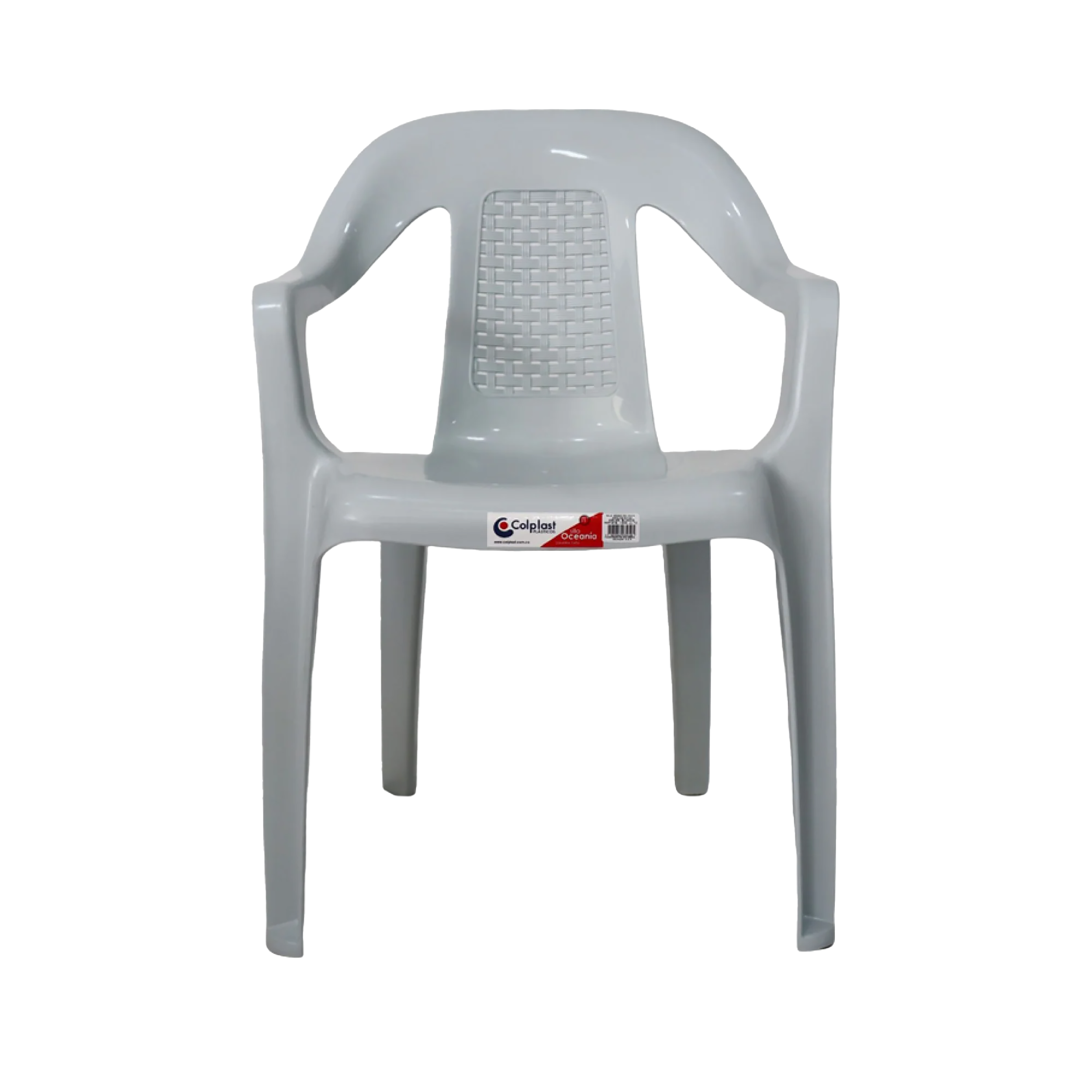 Silla Oceanía Con Brazos Blanco Colplast