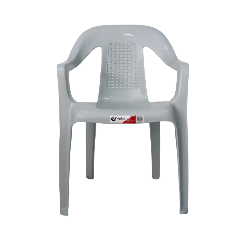 Silla Oceanía Con Brazos Blanco Colplast