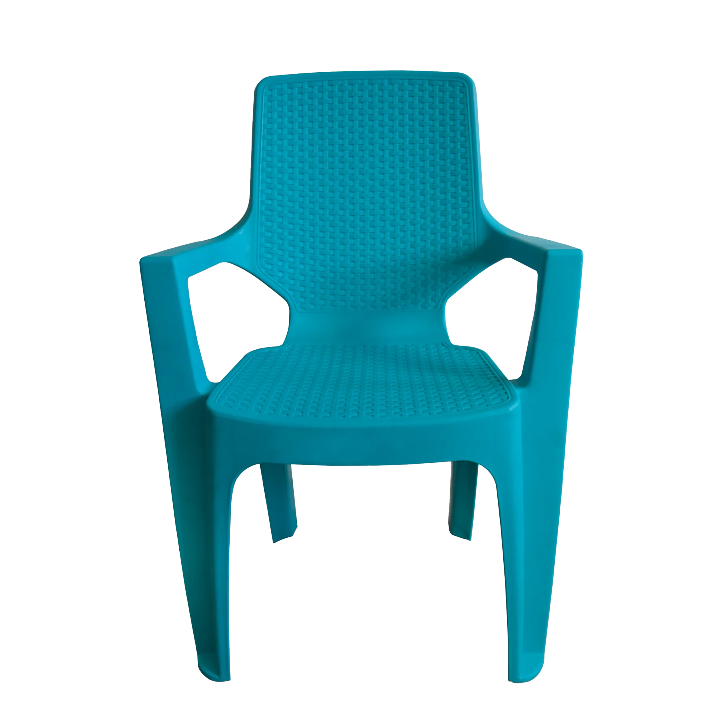 Silla Reggina Con Brazos Rattan  Azul hortensia Colplast