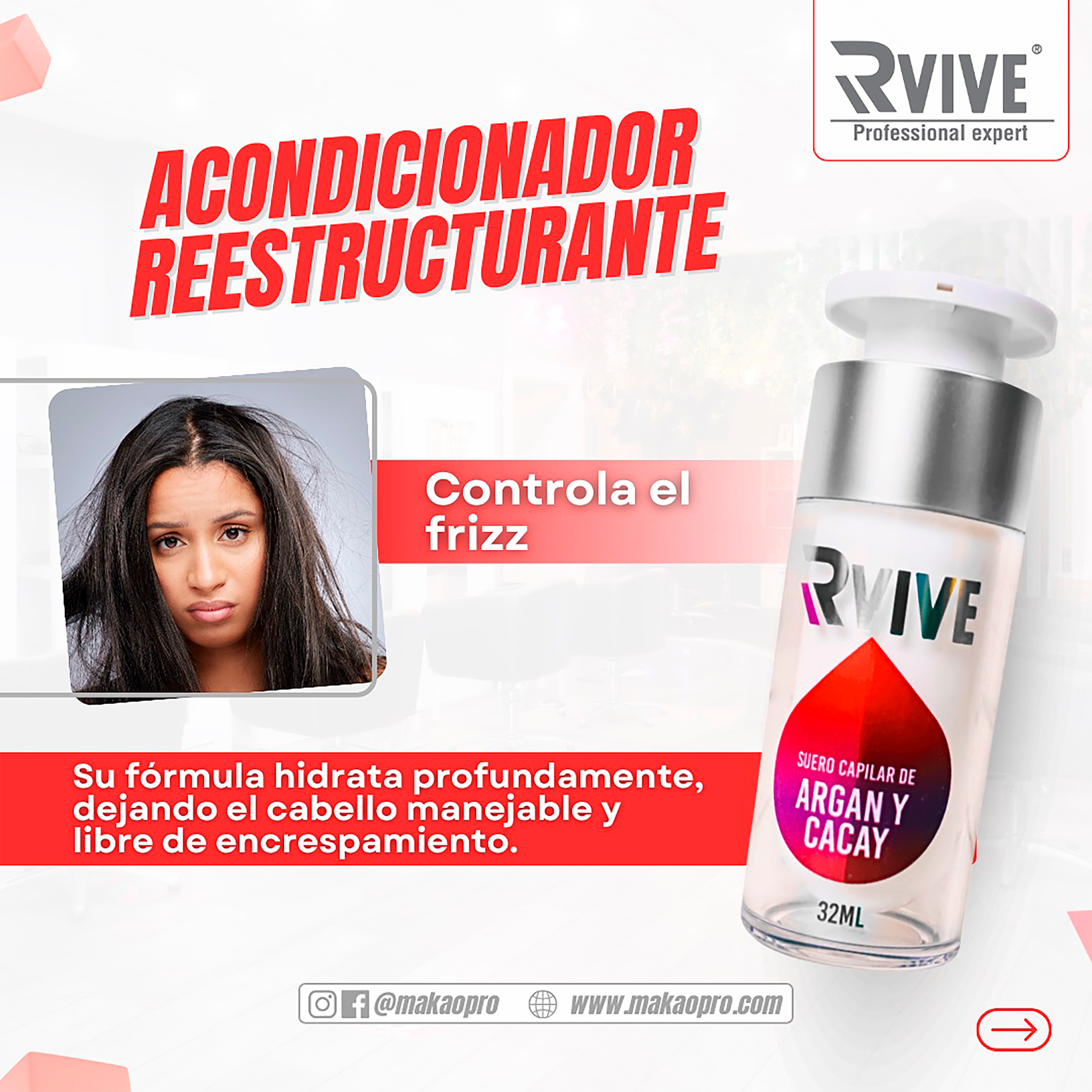 SUERO CAPILAR DE ARGAN Y CACAY RVIVE