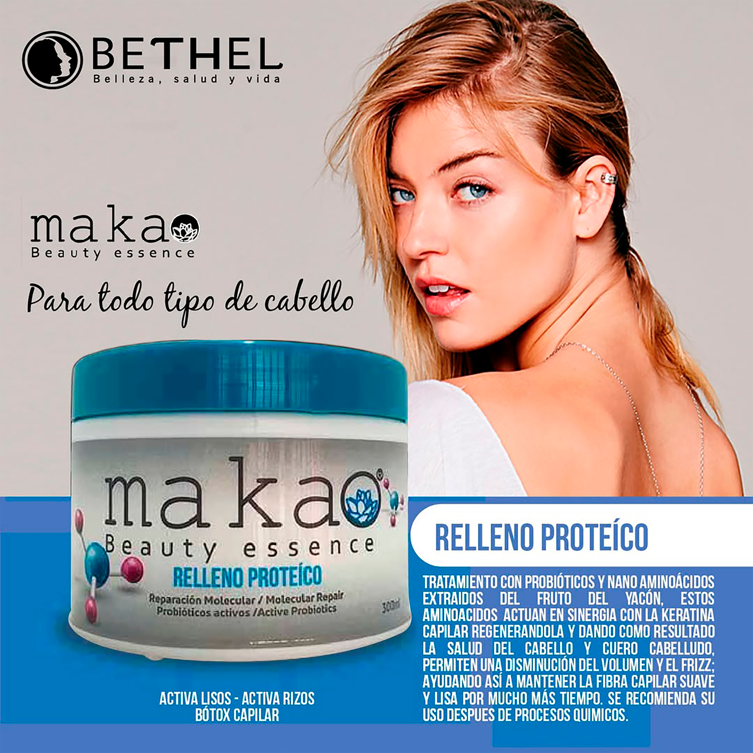 RELLENO PROTEICO AMINOX 300ML MAKAO
